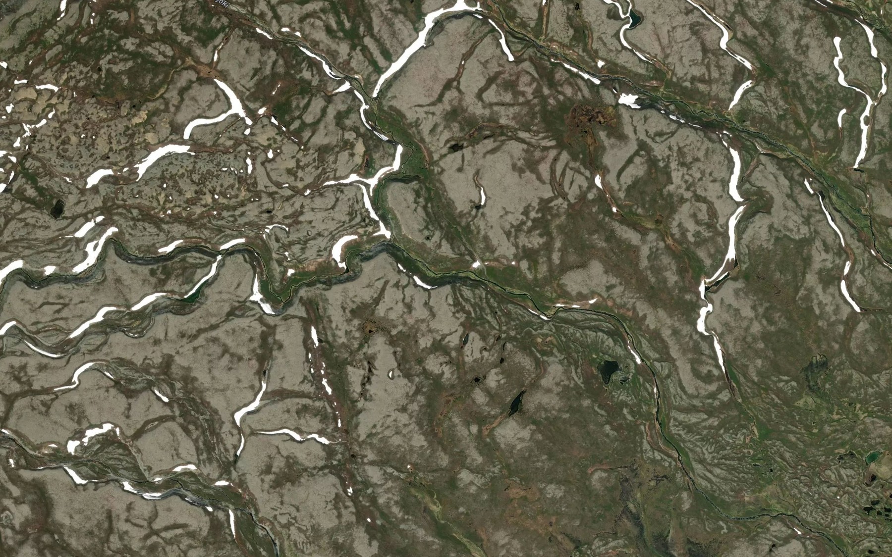 Satellite map of the Tverrelva