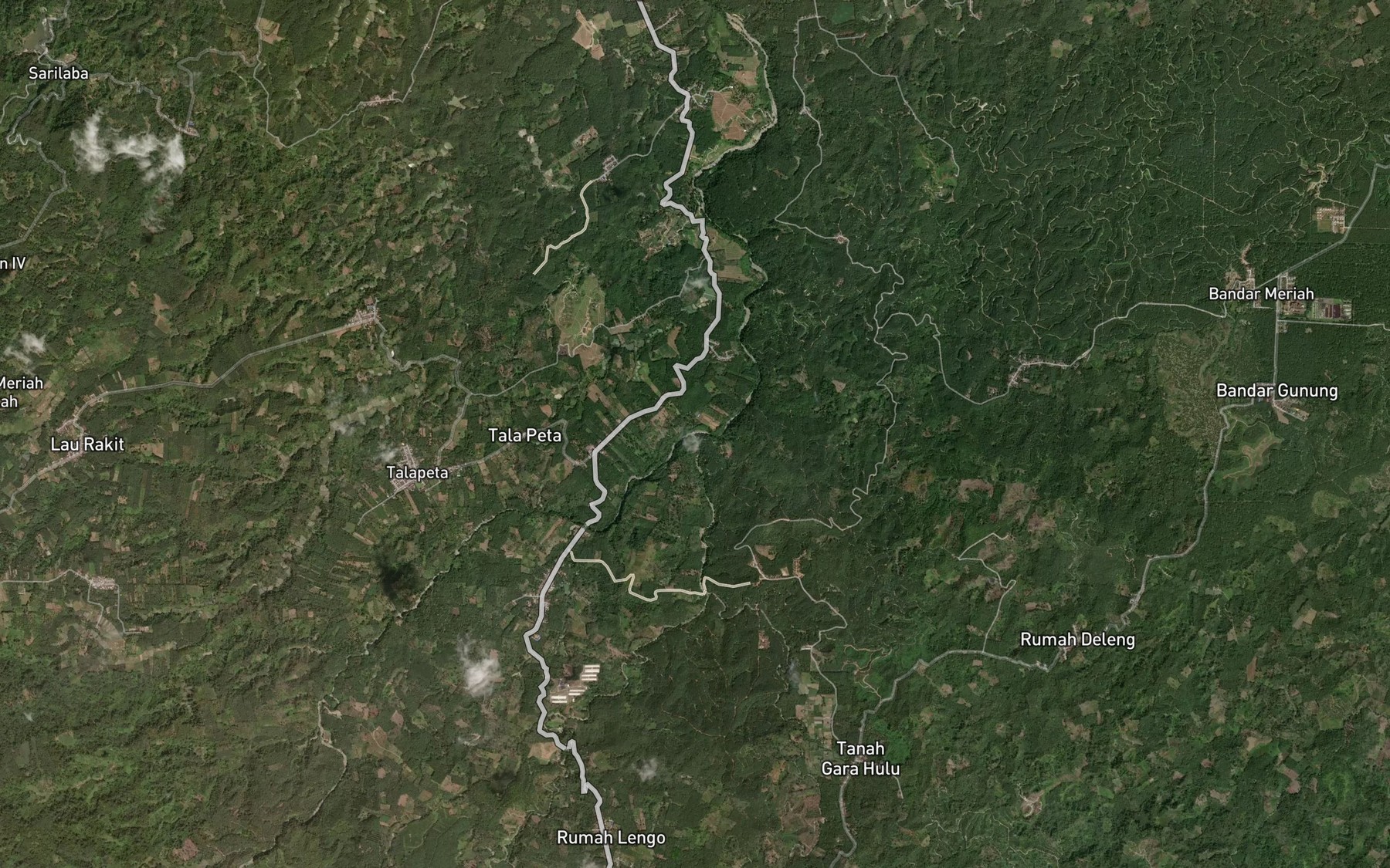 Satellite map of the Lau Bampu