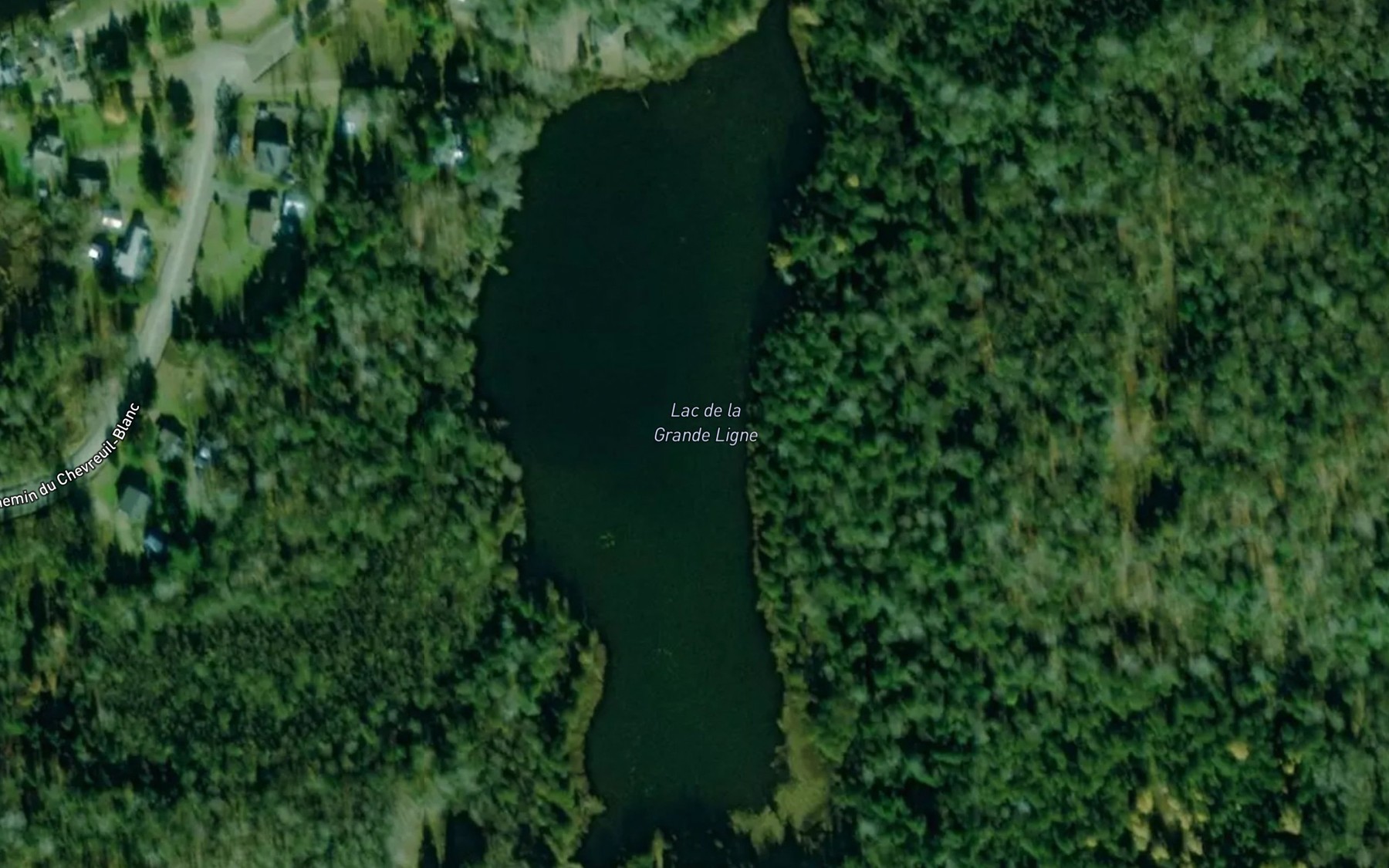 Satellite map of the Lac de la Grande Ligne