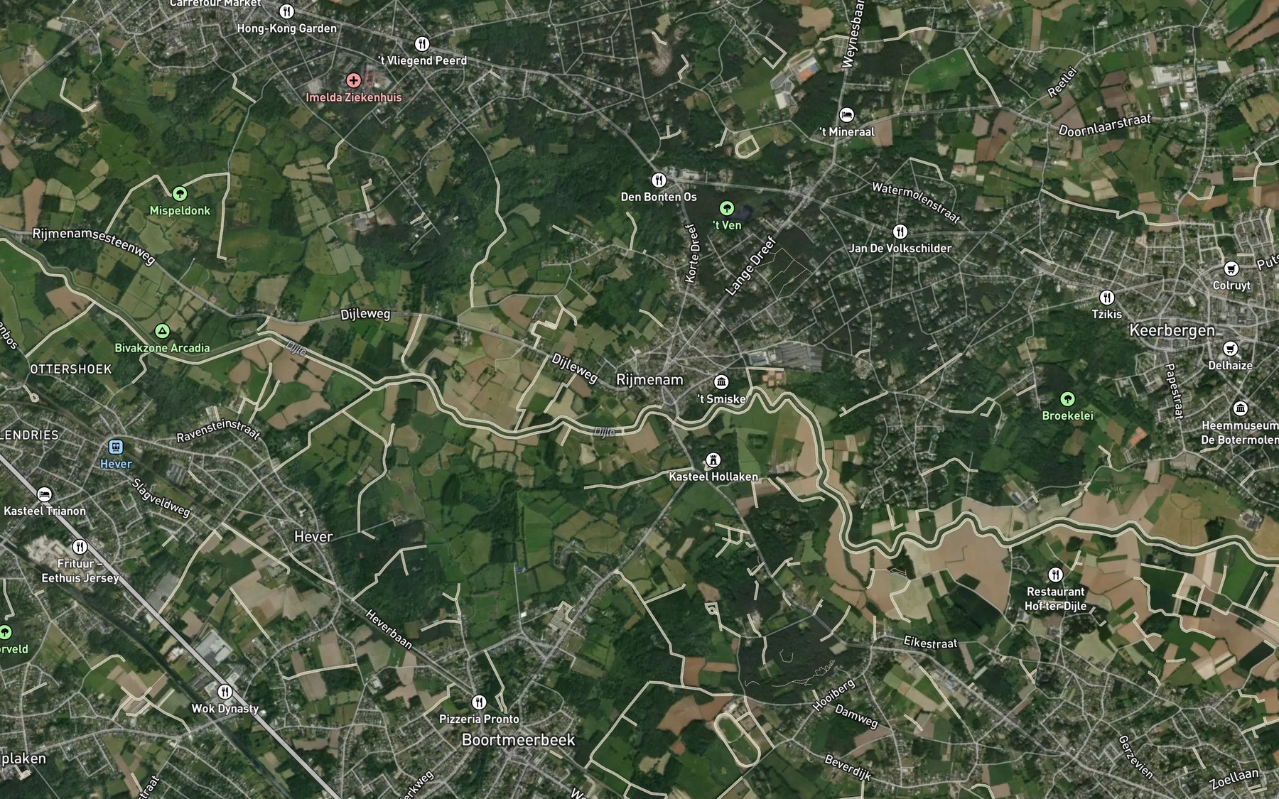 Satellite map of the Leibeek