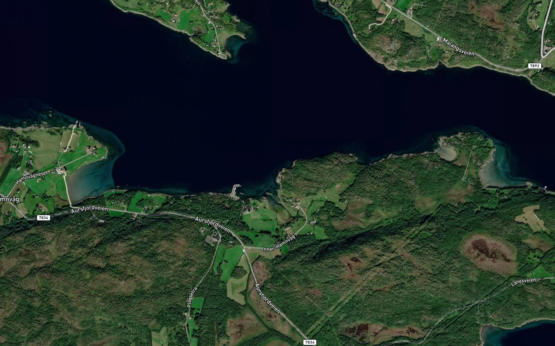 Satellite map of the Vikran