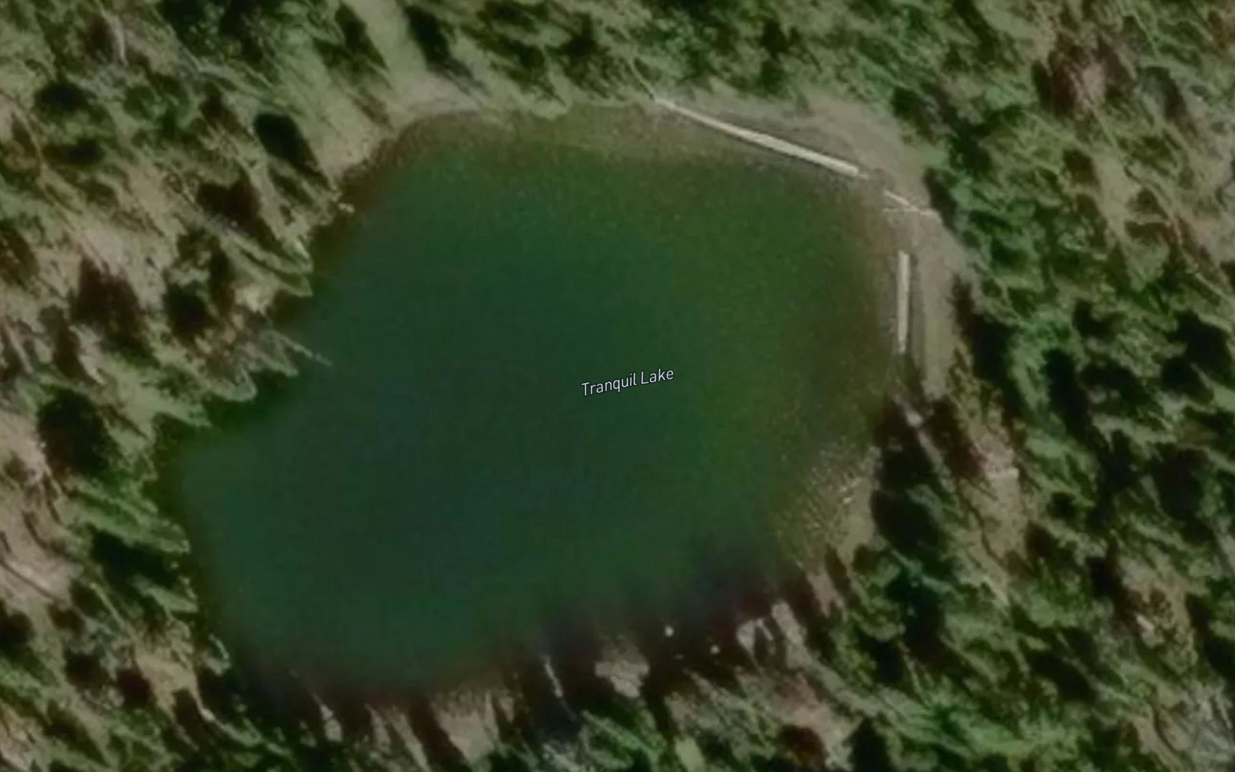 Satellite map of the Tranquil Lake
