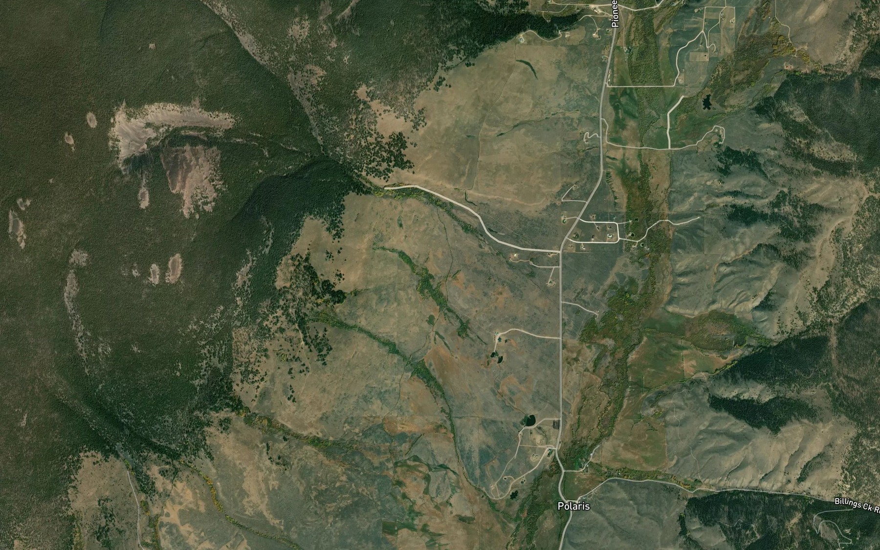 Satellite map of the Pyle Ditch