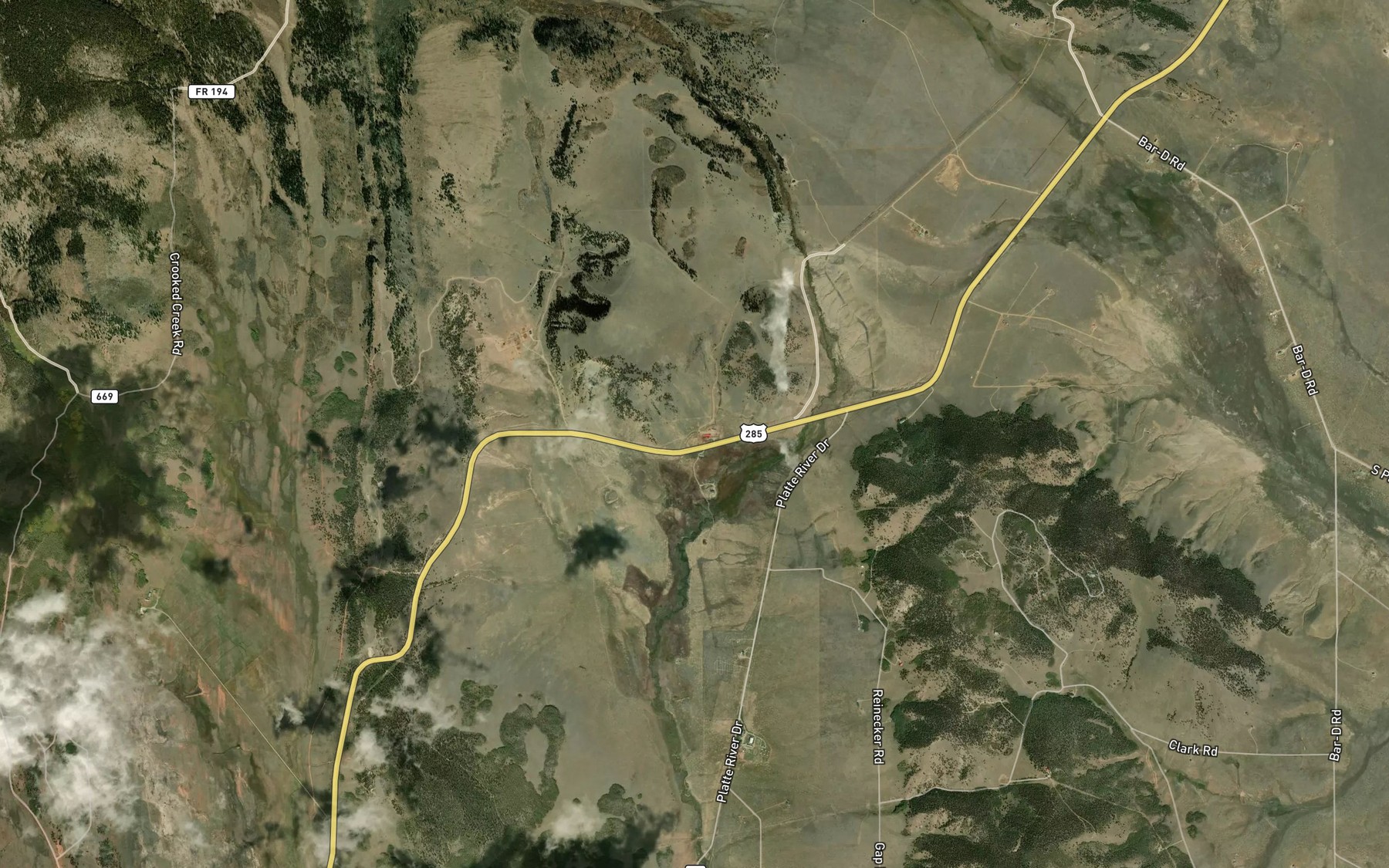 Satellite map of the Wadley Ditch 1