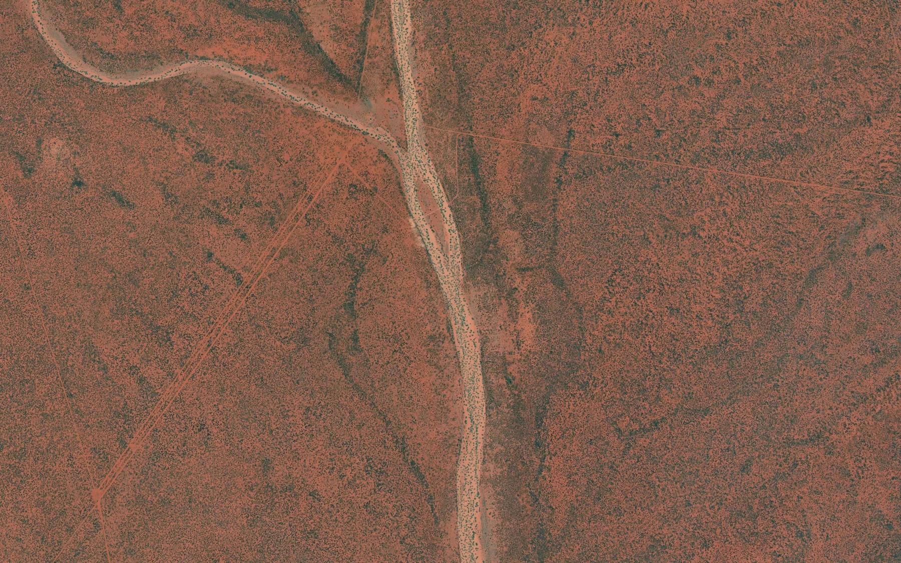 Satellite map of the Outounya Creek