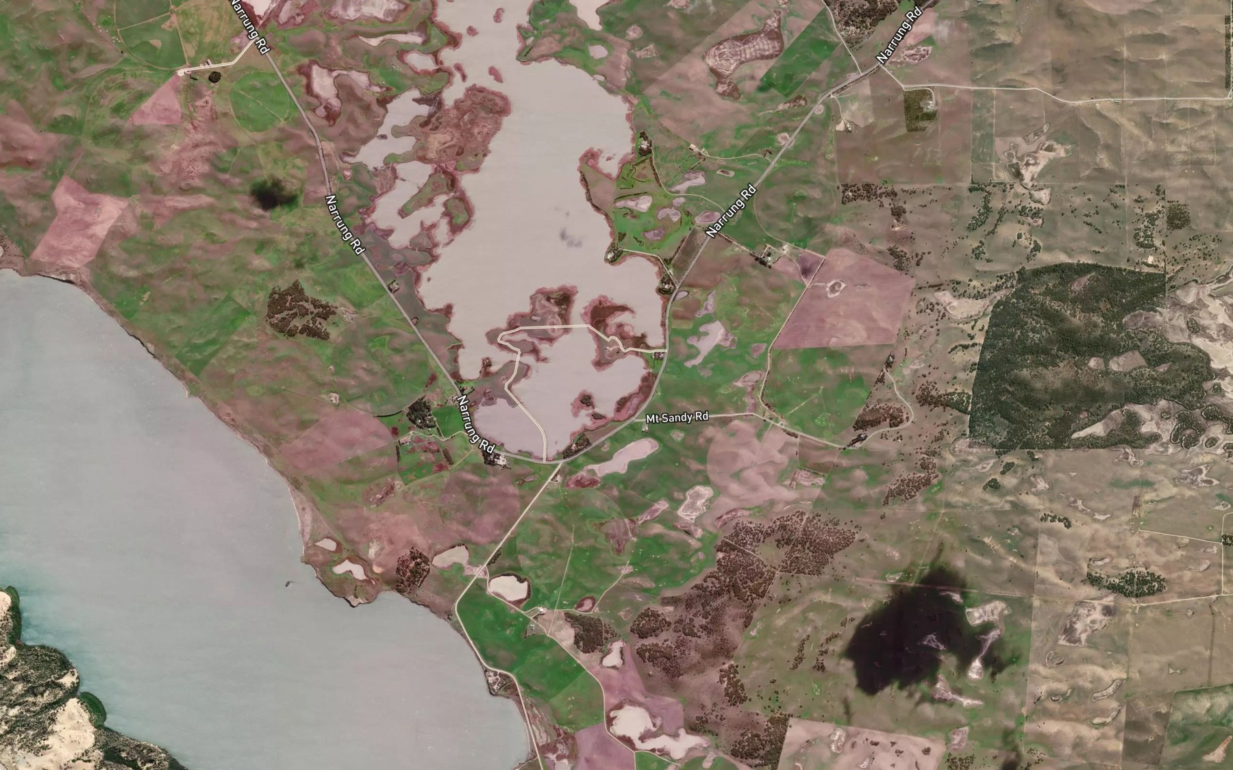 Satellite map of the Kennedy Bay