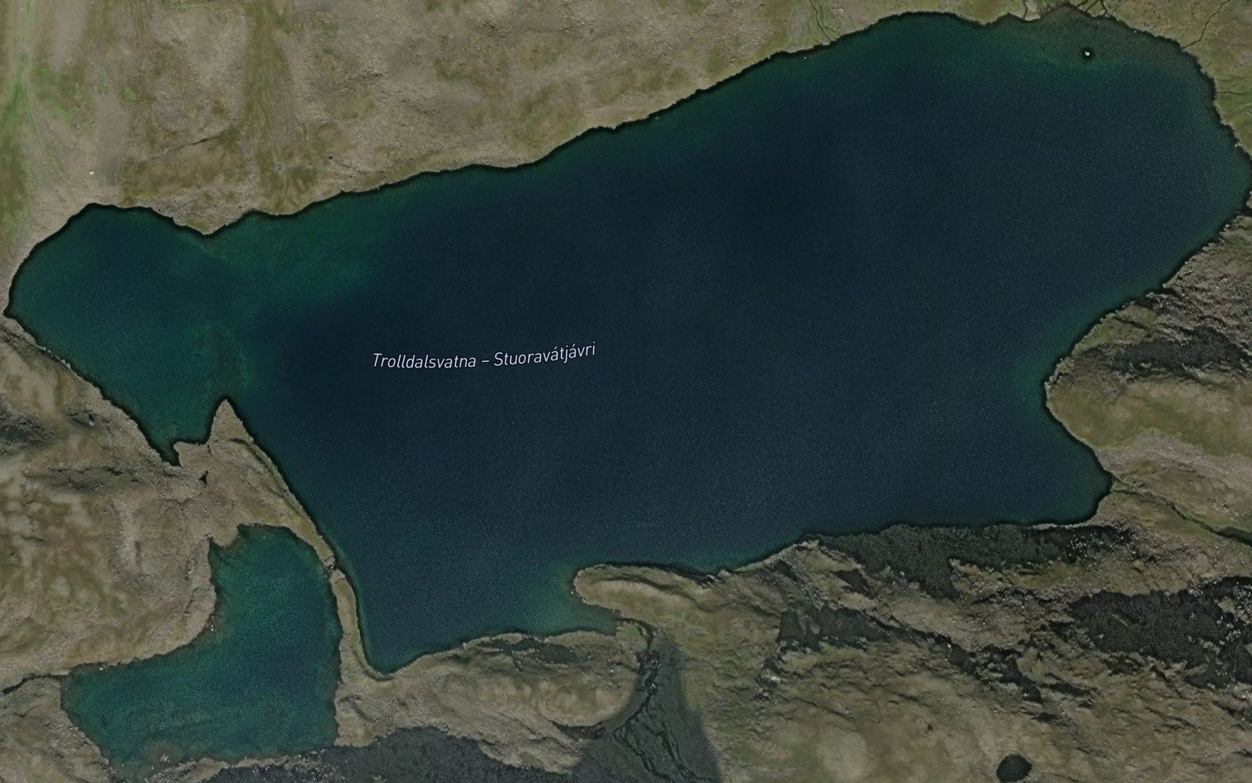 Satellite map of the Stuoravatjavri