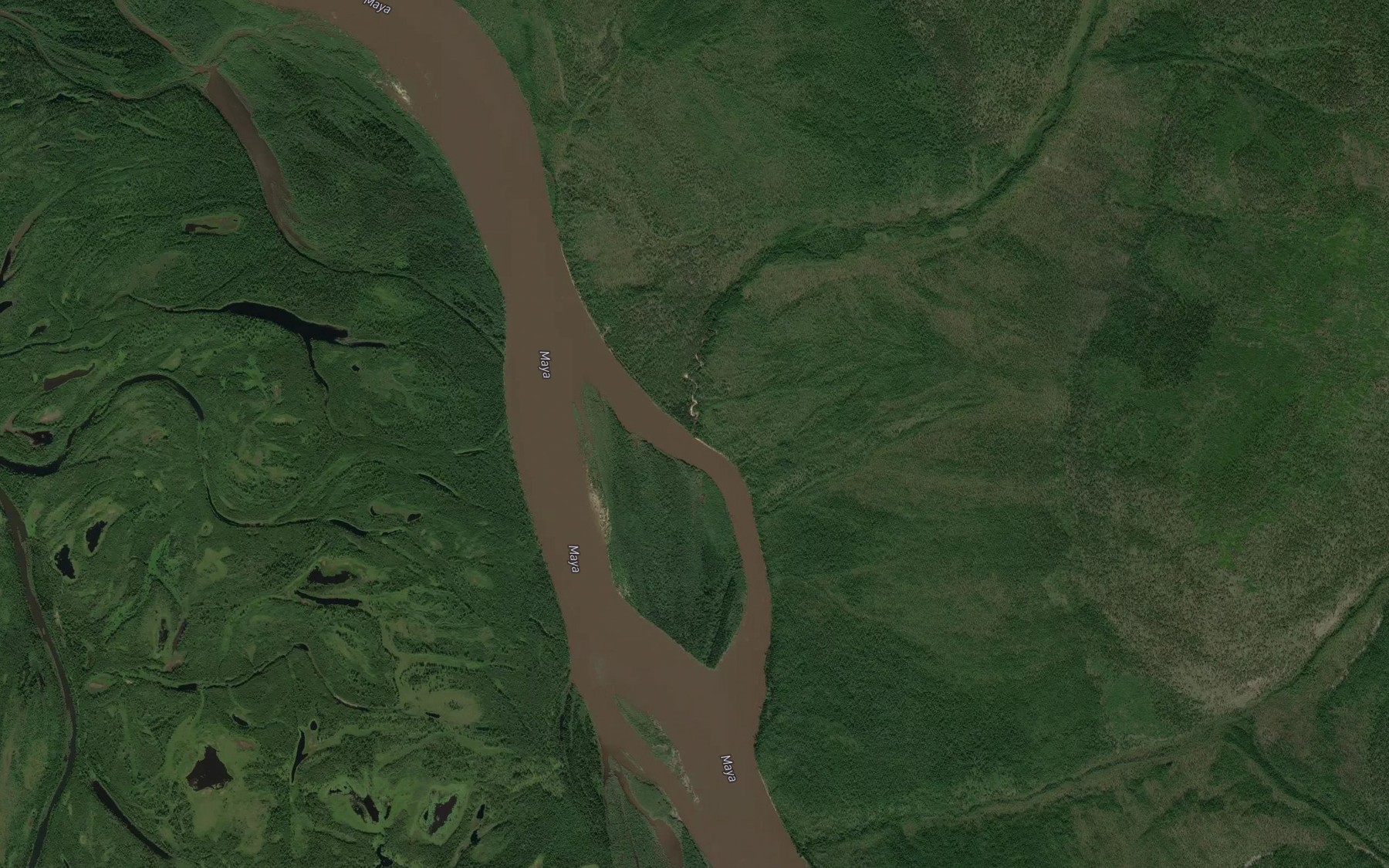 Satellite map of the Berezin