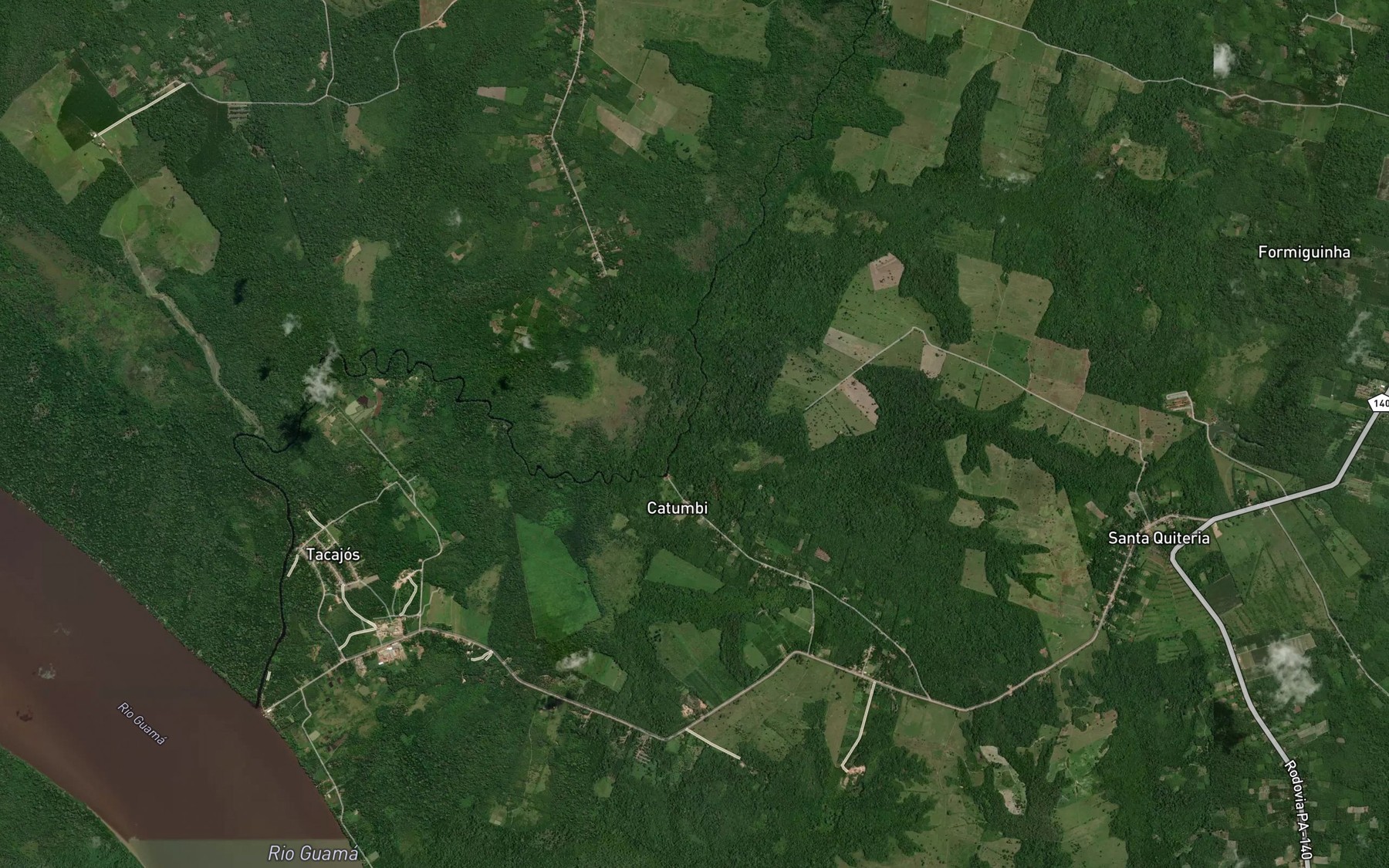 Satellite map of the Igarape Quiteria