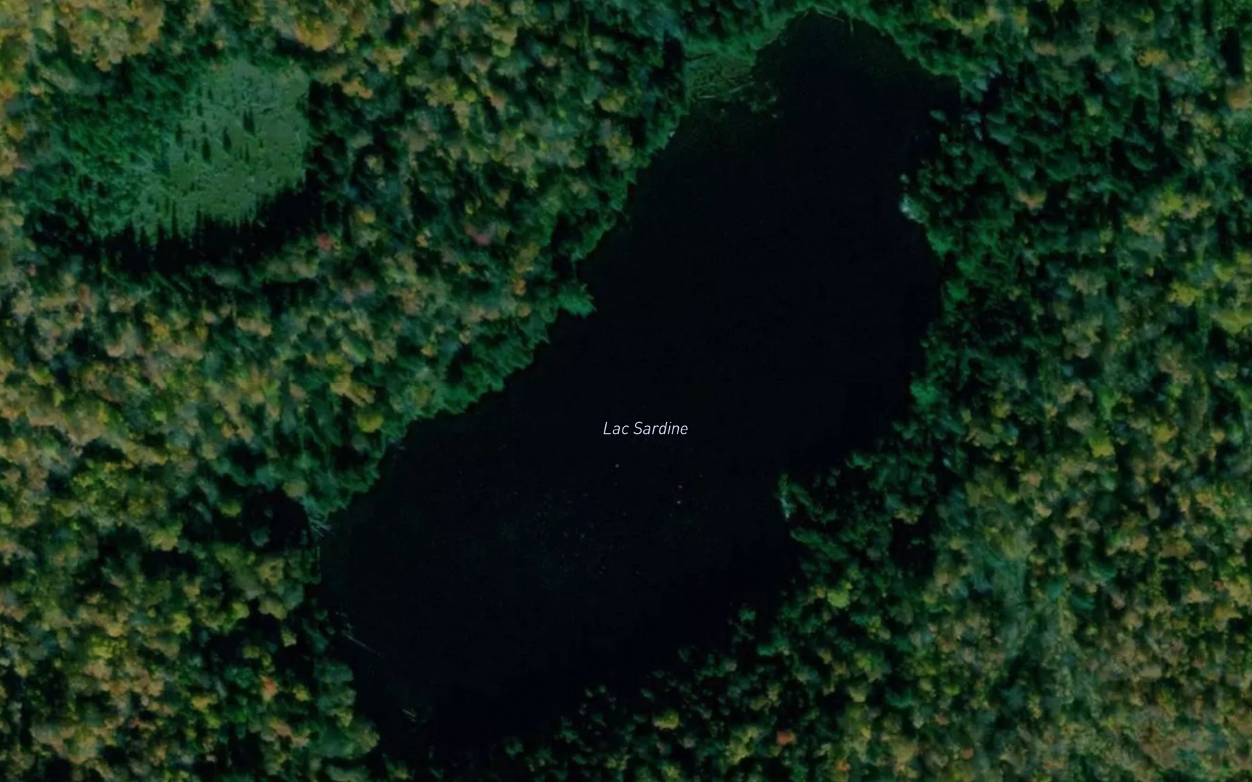 Satellite map of the Lac Sardine