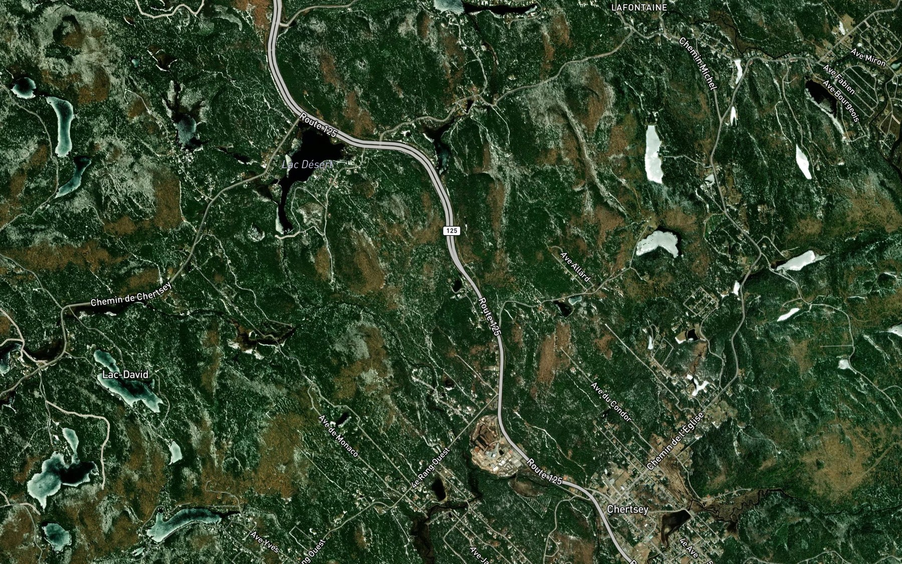 Satellite map of the Lac a Edmond
