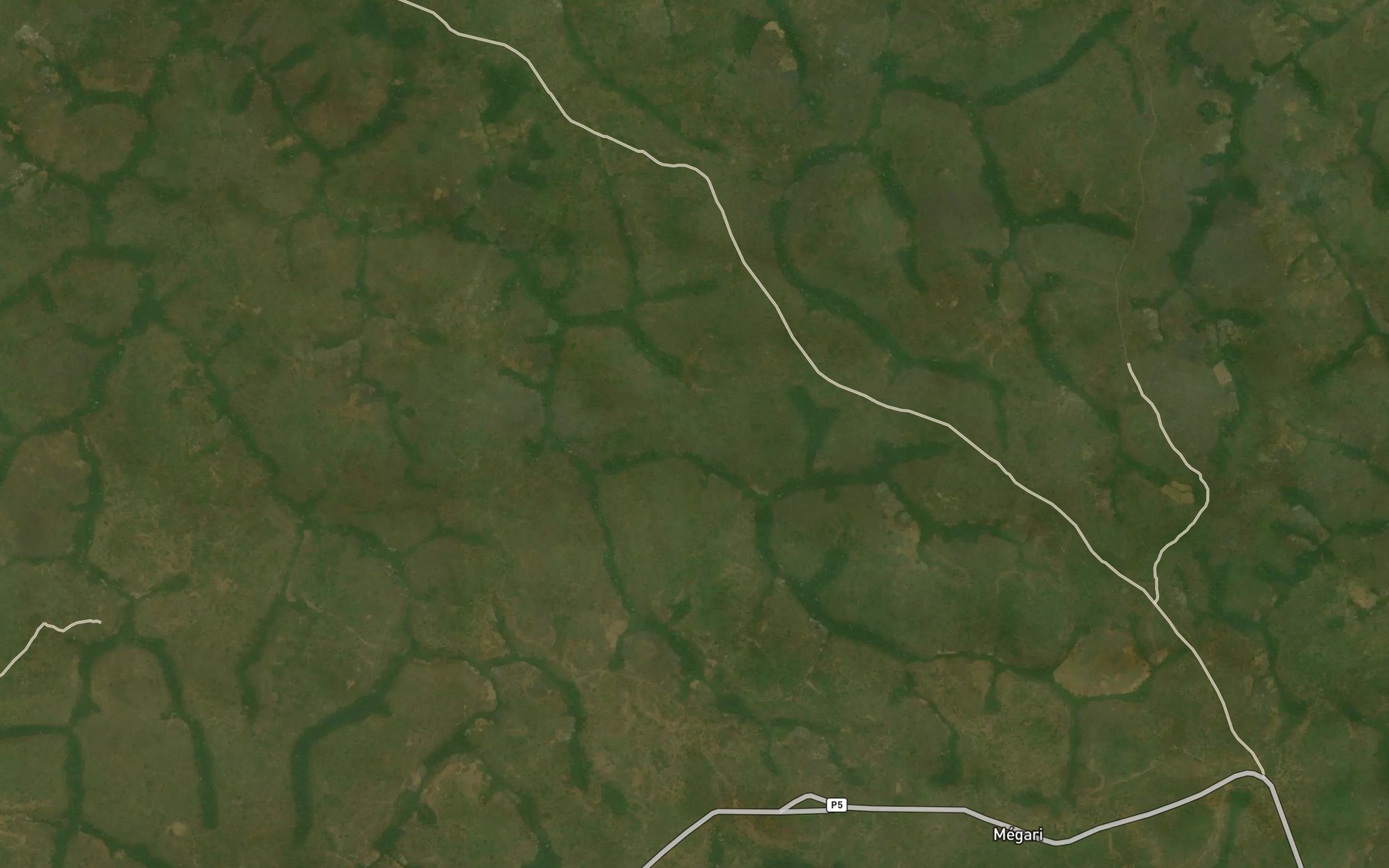 Satellite map of the Belidouben