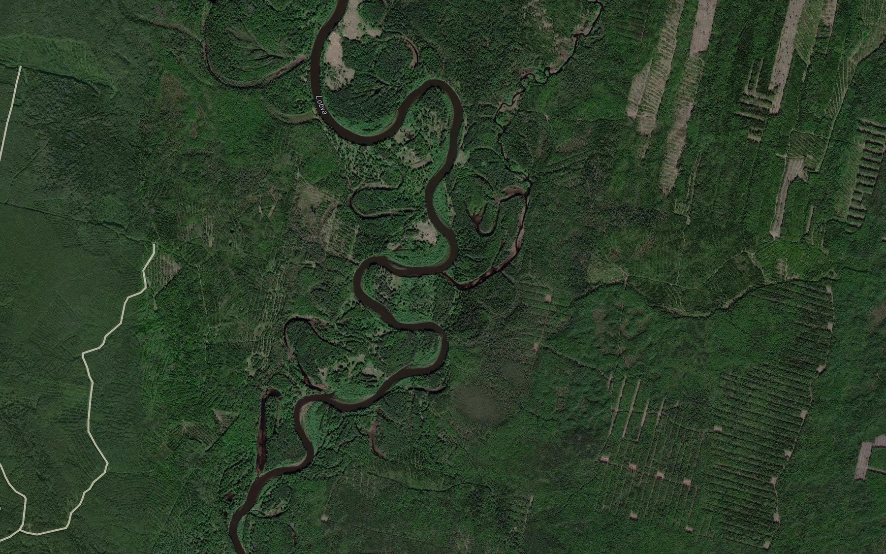 Satellite map of the Bol'shaya Katas'ma