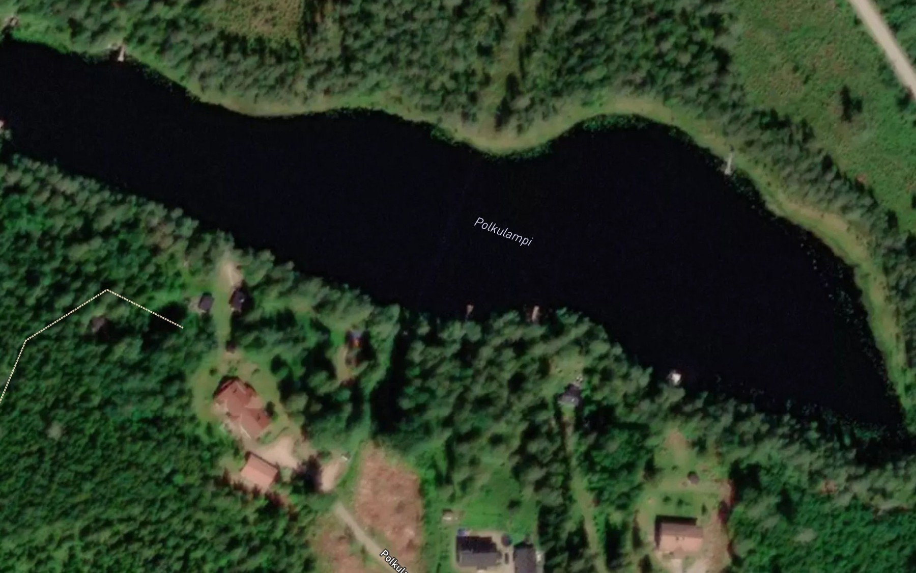 Satellite map of the Polkulampi