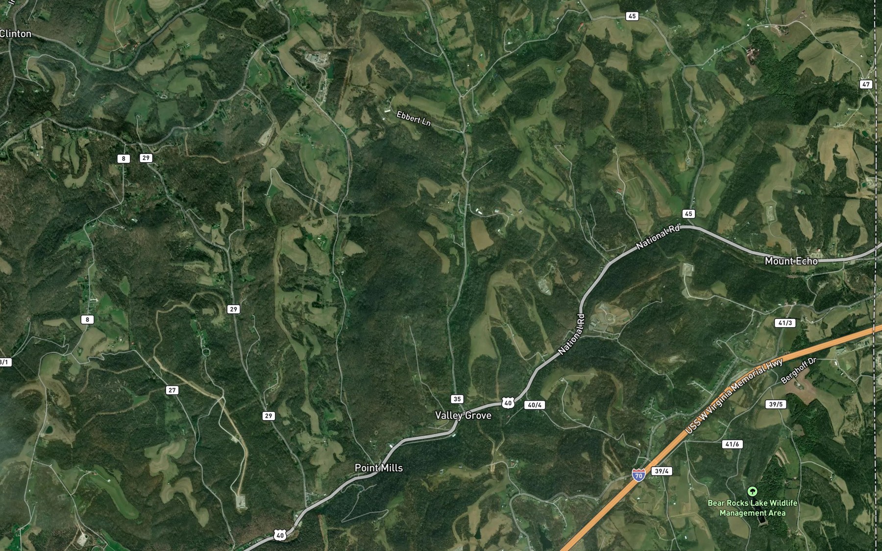 Satellite map of the Otlo Skedel Spring