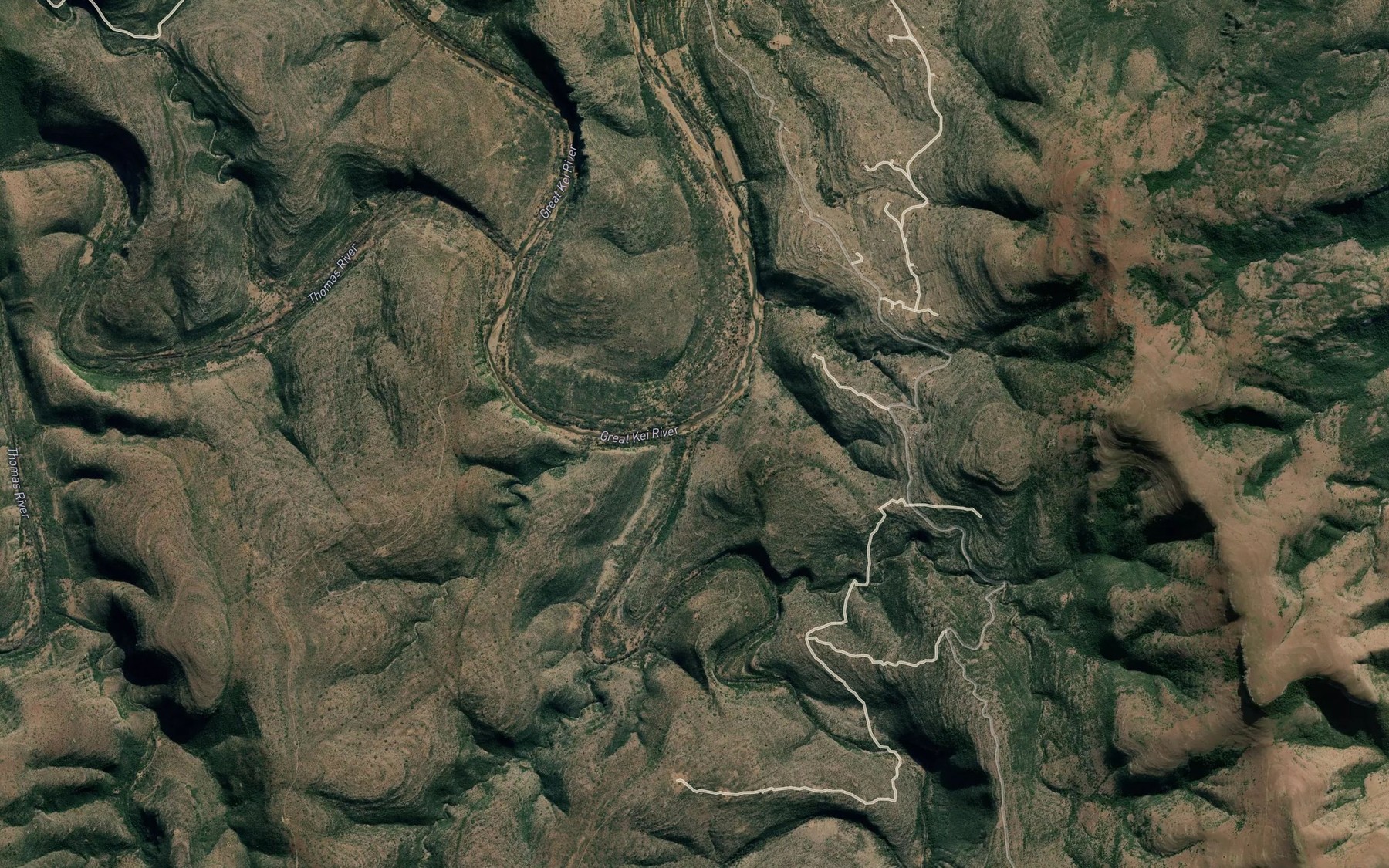 Satellite map of the Qwanti