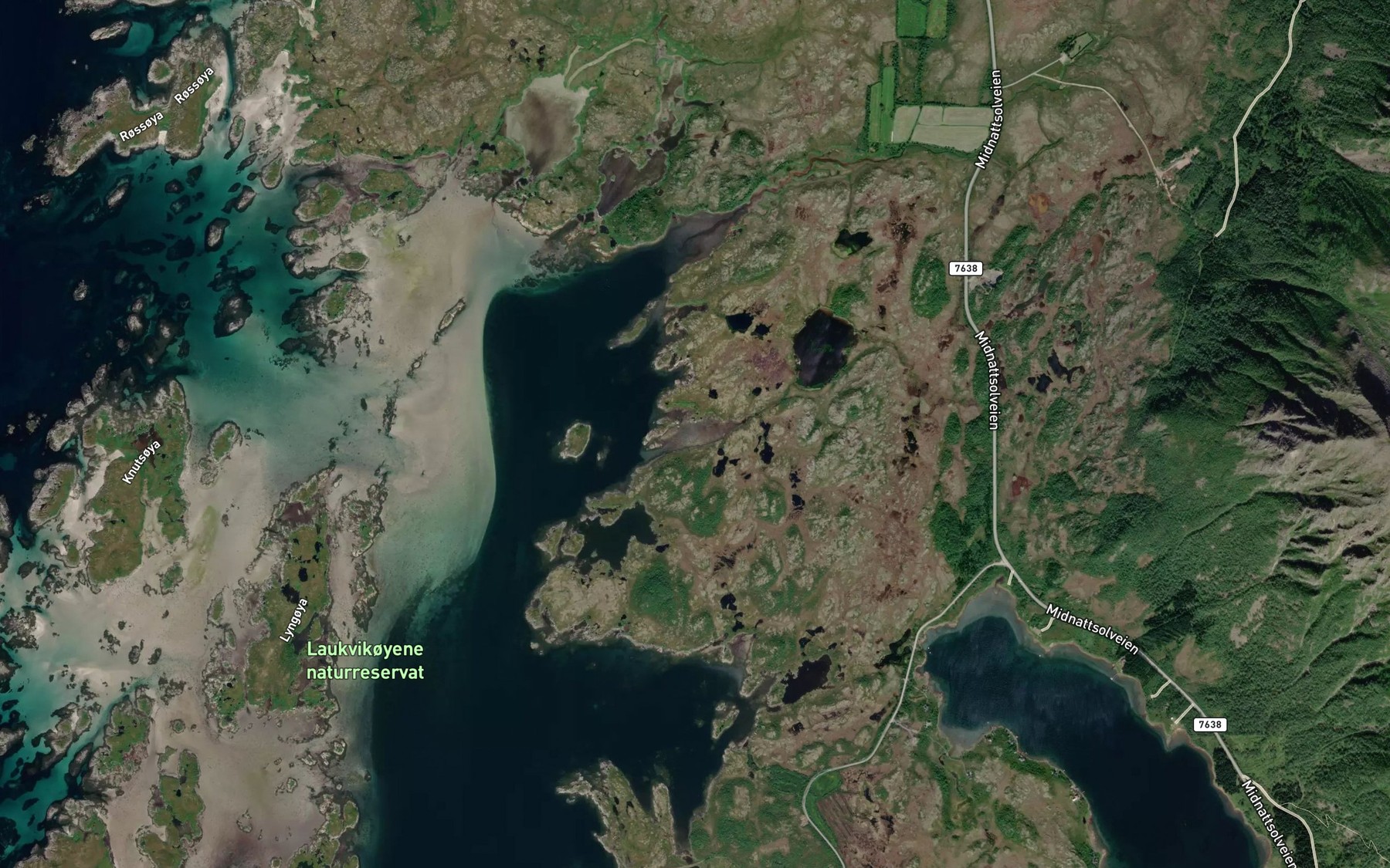 Satellite map of the Langosen