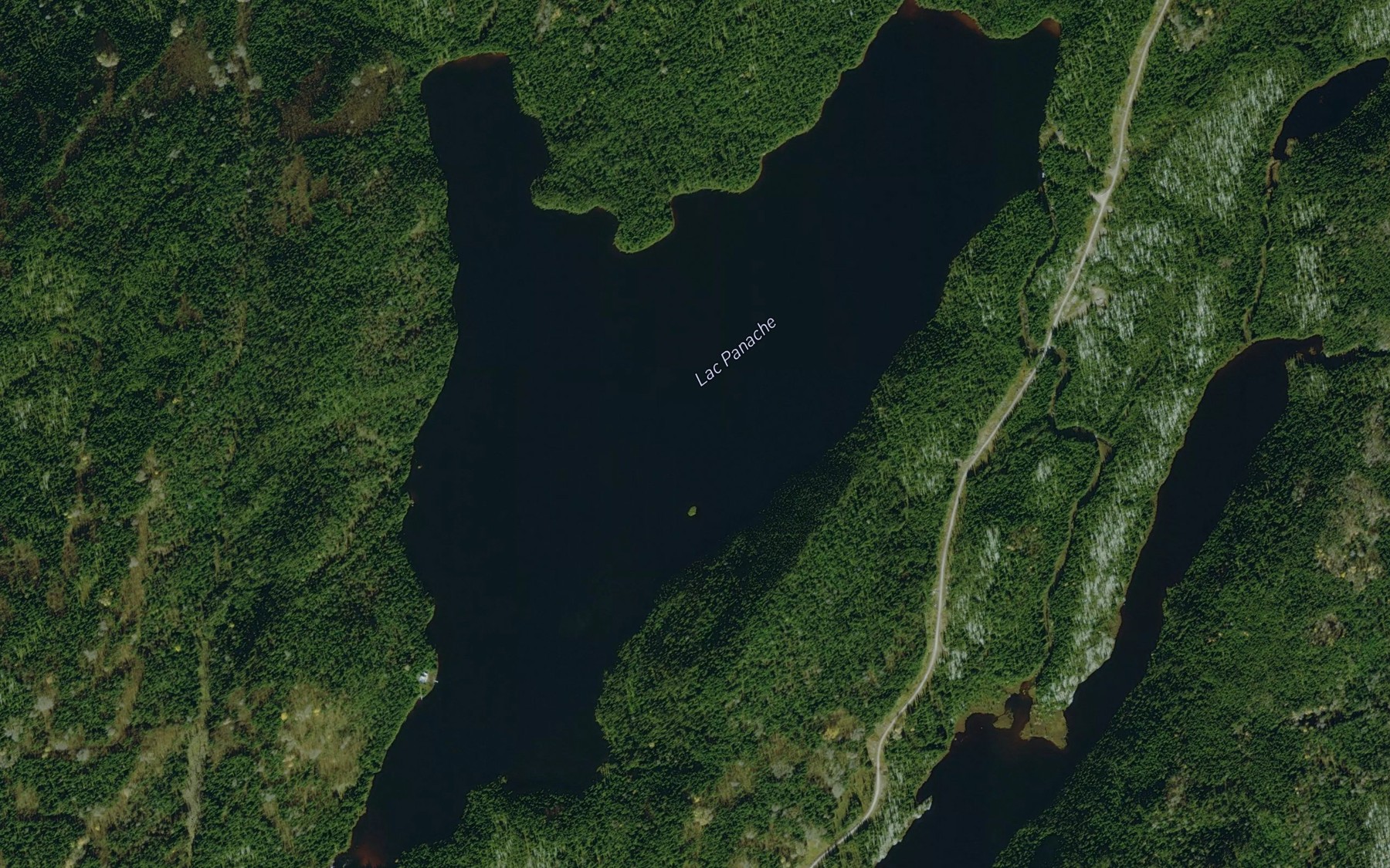 Satellite map of the Lac Panache
