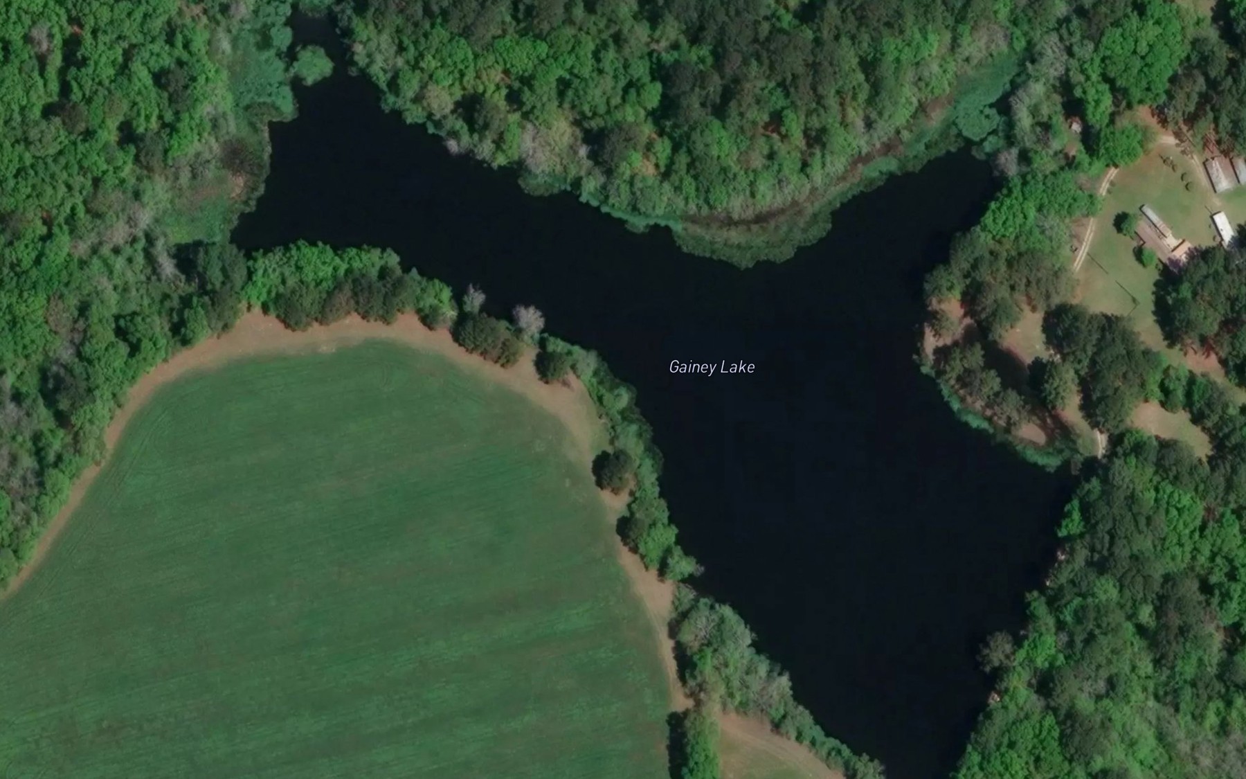 Satellite map of the Gainey Lake
