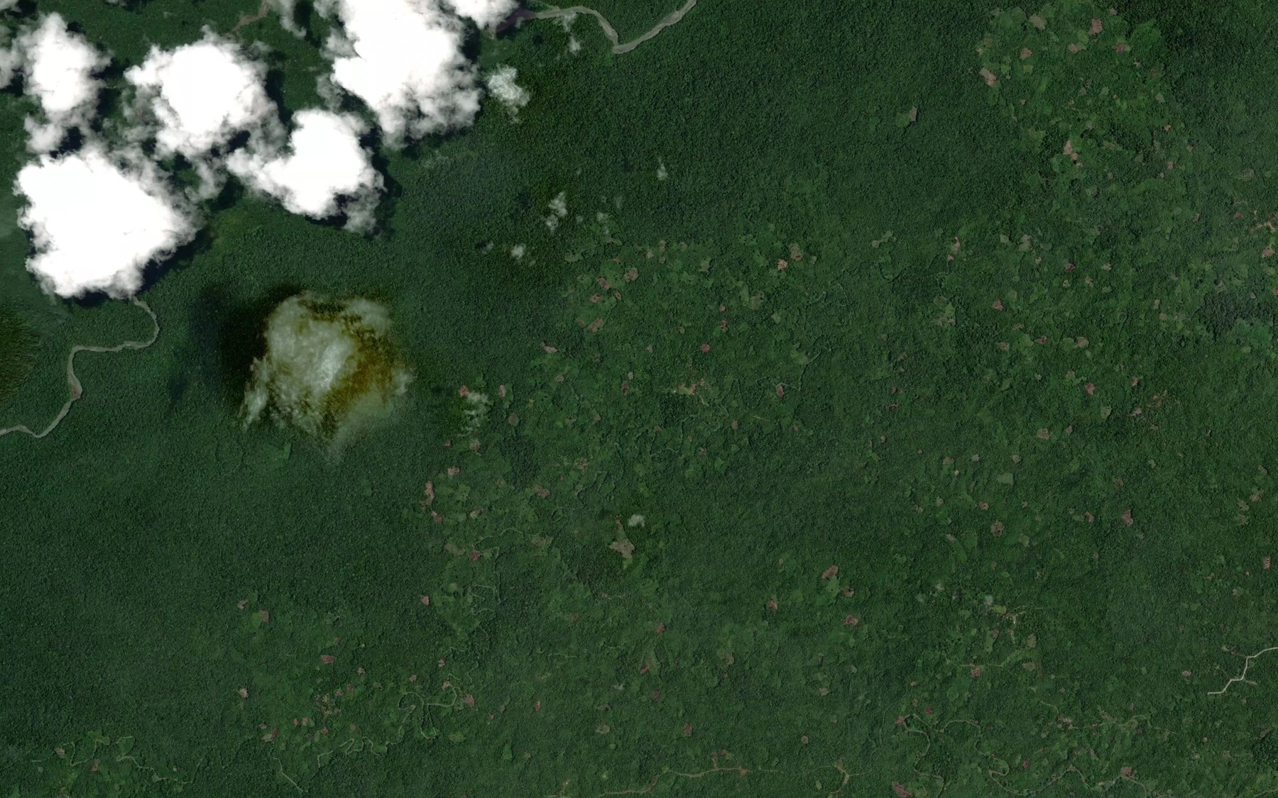Satellite map of the Kana Creek