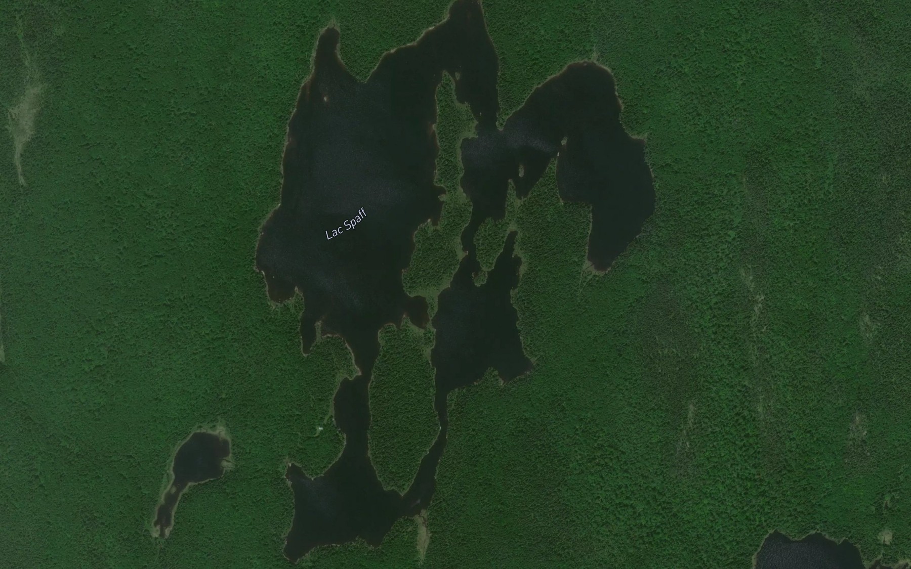 Satellite map of the Lac Spaff