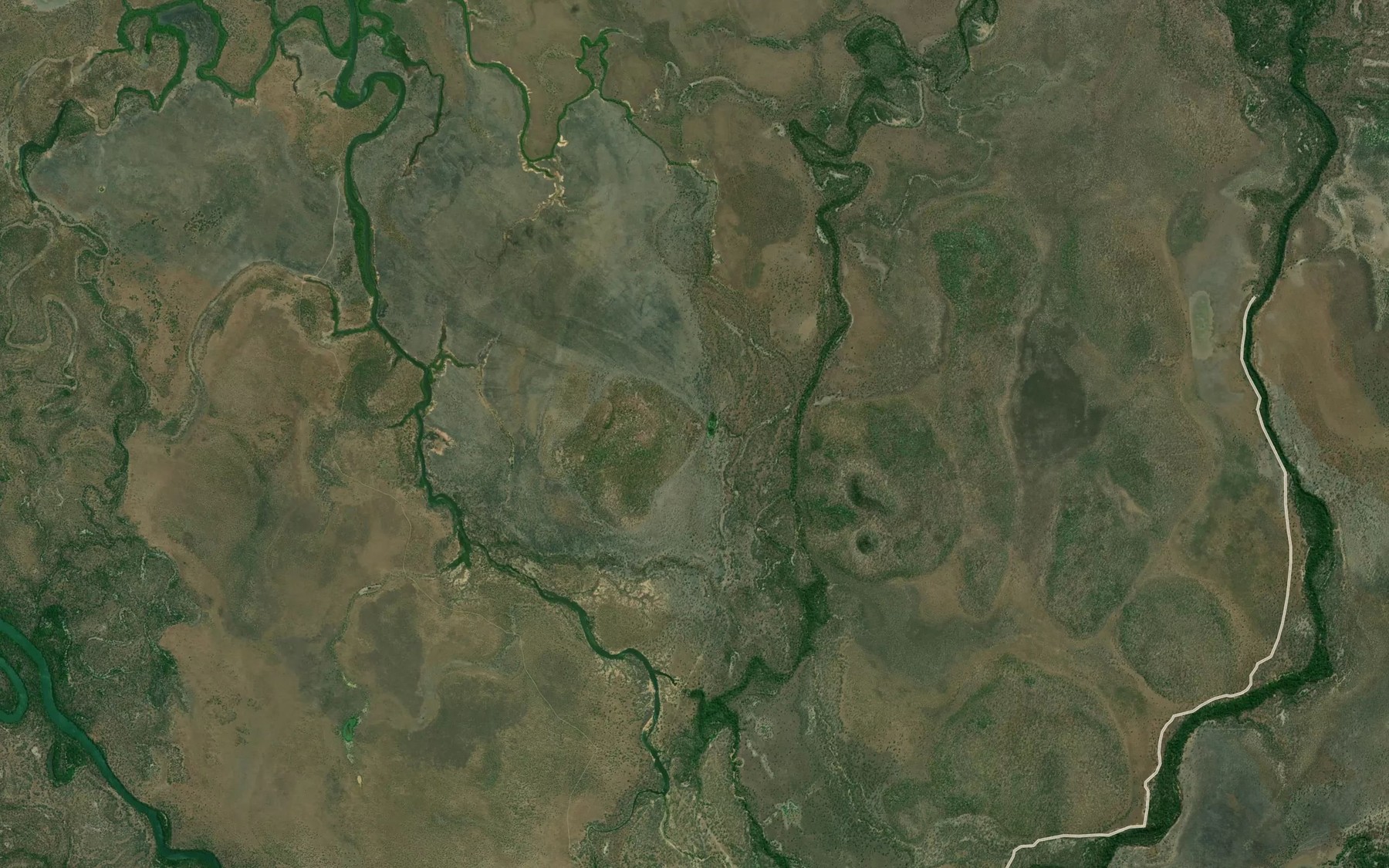 Satellite map of the Alligator Yards