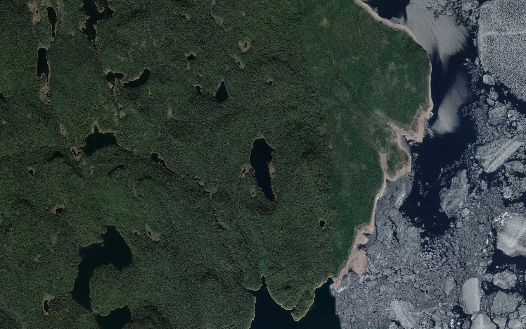 Satellite map of the Lac de l'Equilibrage