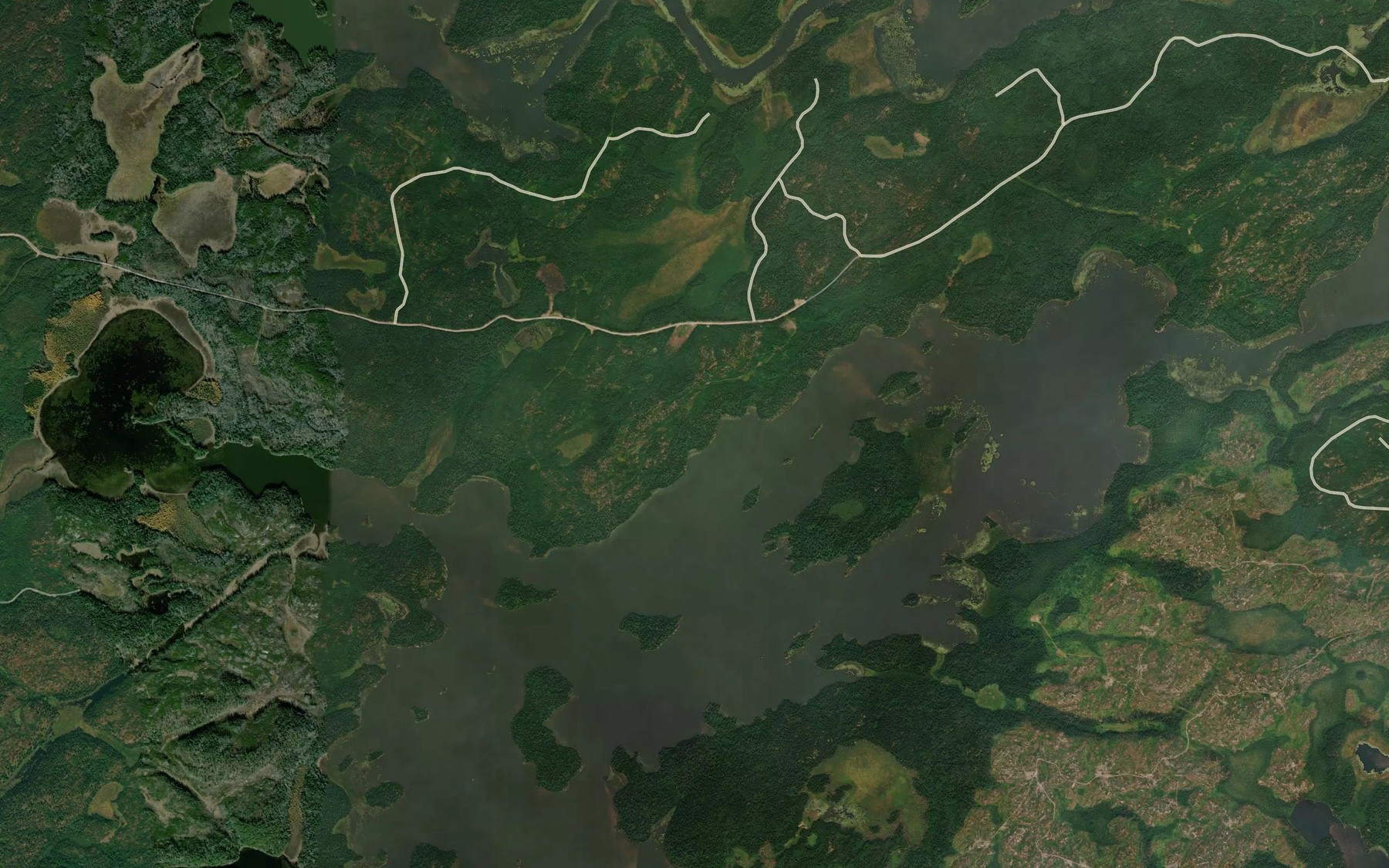 Satellite map of the Niven Bay