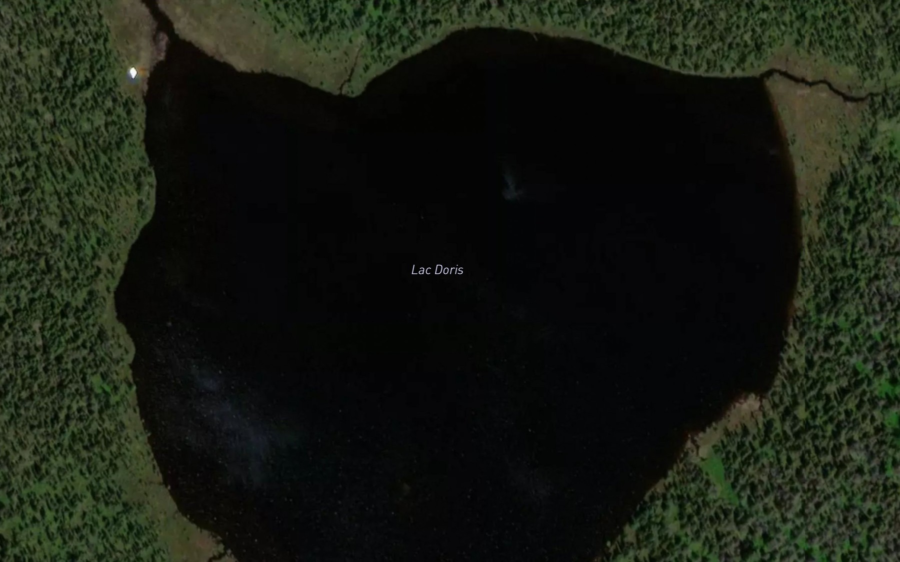 Satellite map of the Lac Doris