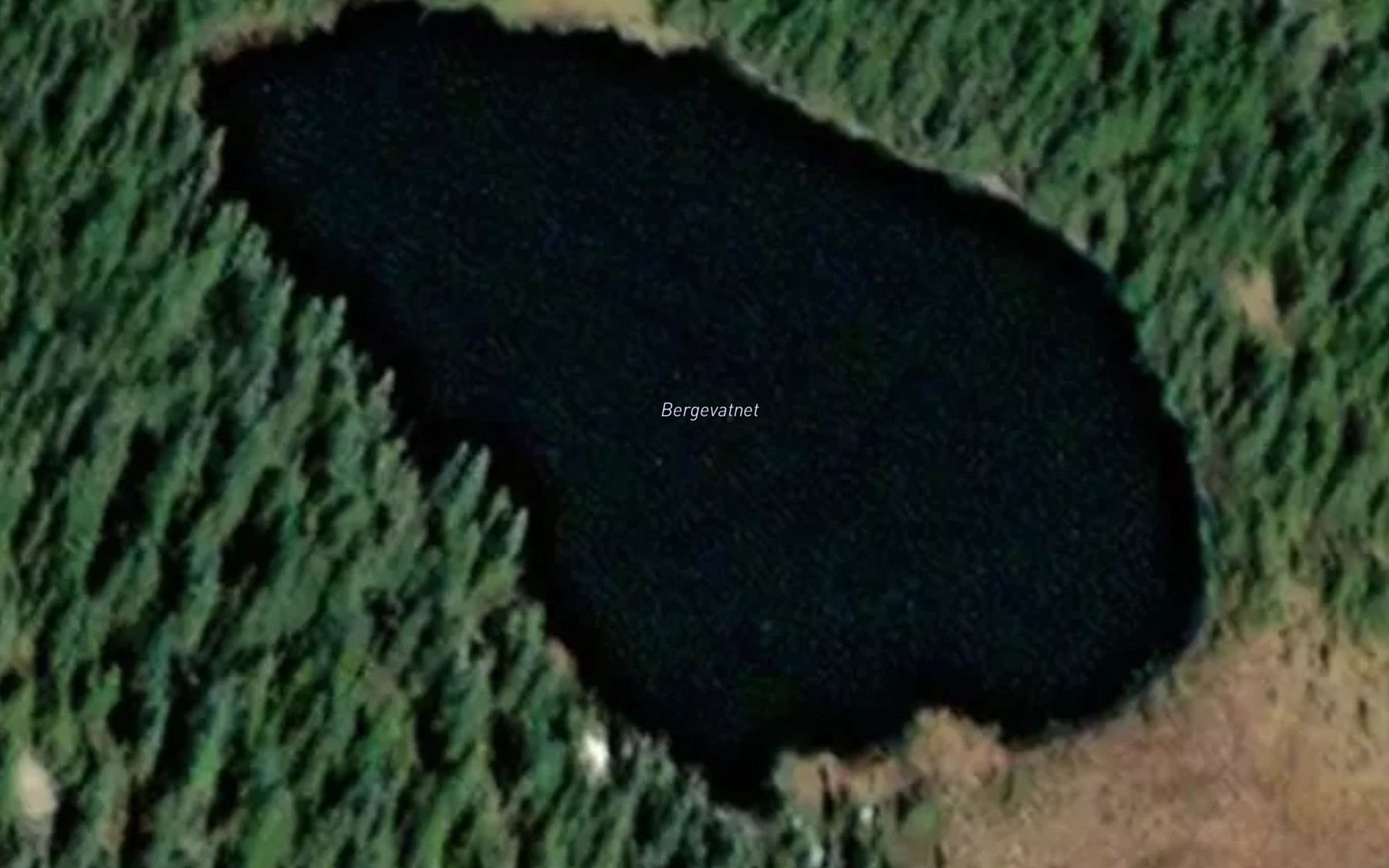 Satellite map of the Bergevatnet