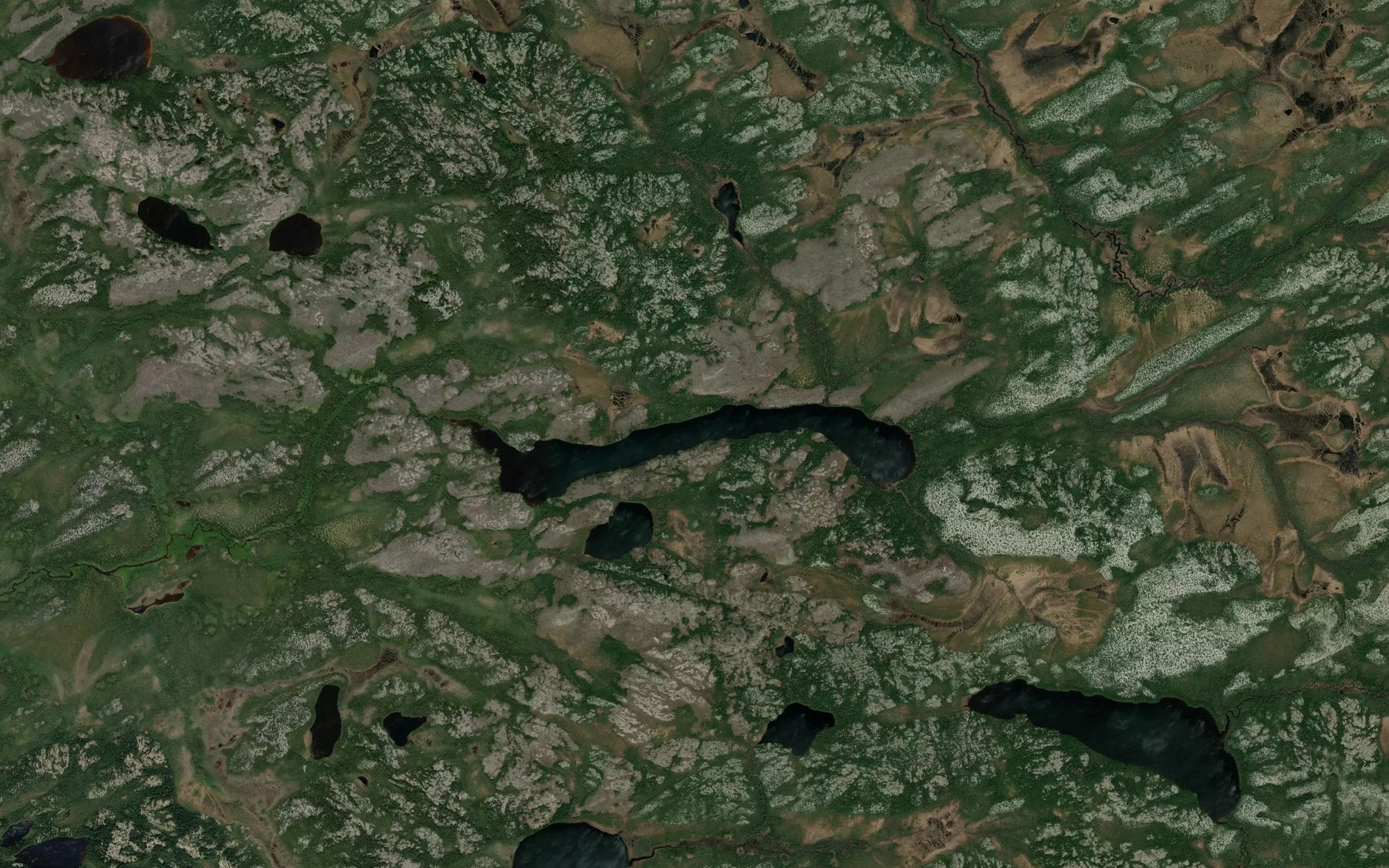 Satellite map of the Lac Kasakukamach