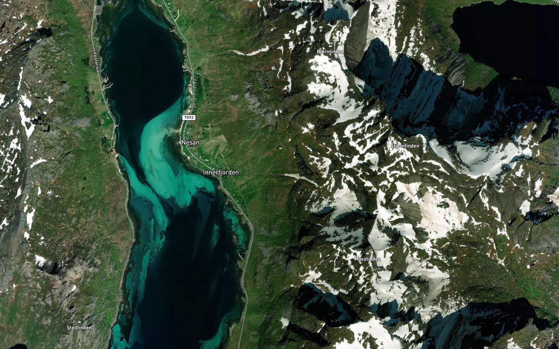 Satellite map of the Afarelva