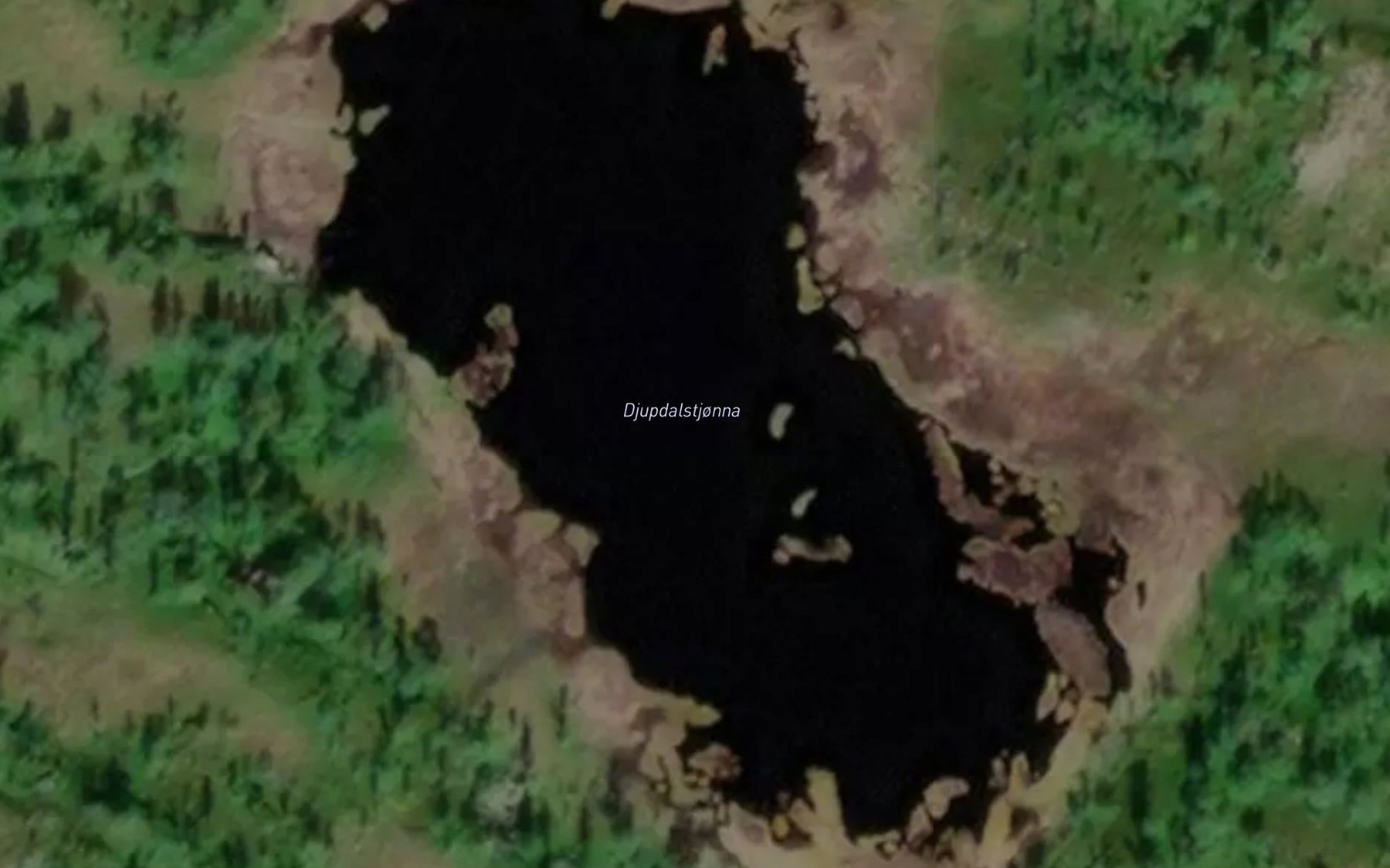 Satellite map of the Djupdalstjonna