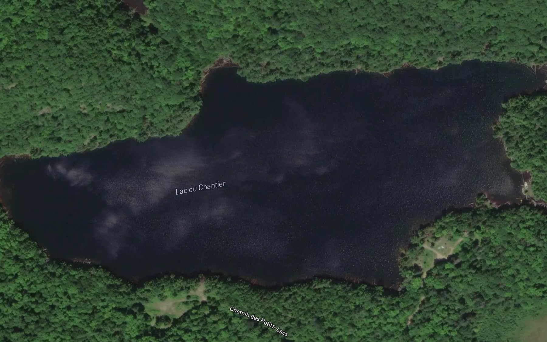 Satellite map of the Lac du Chantier