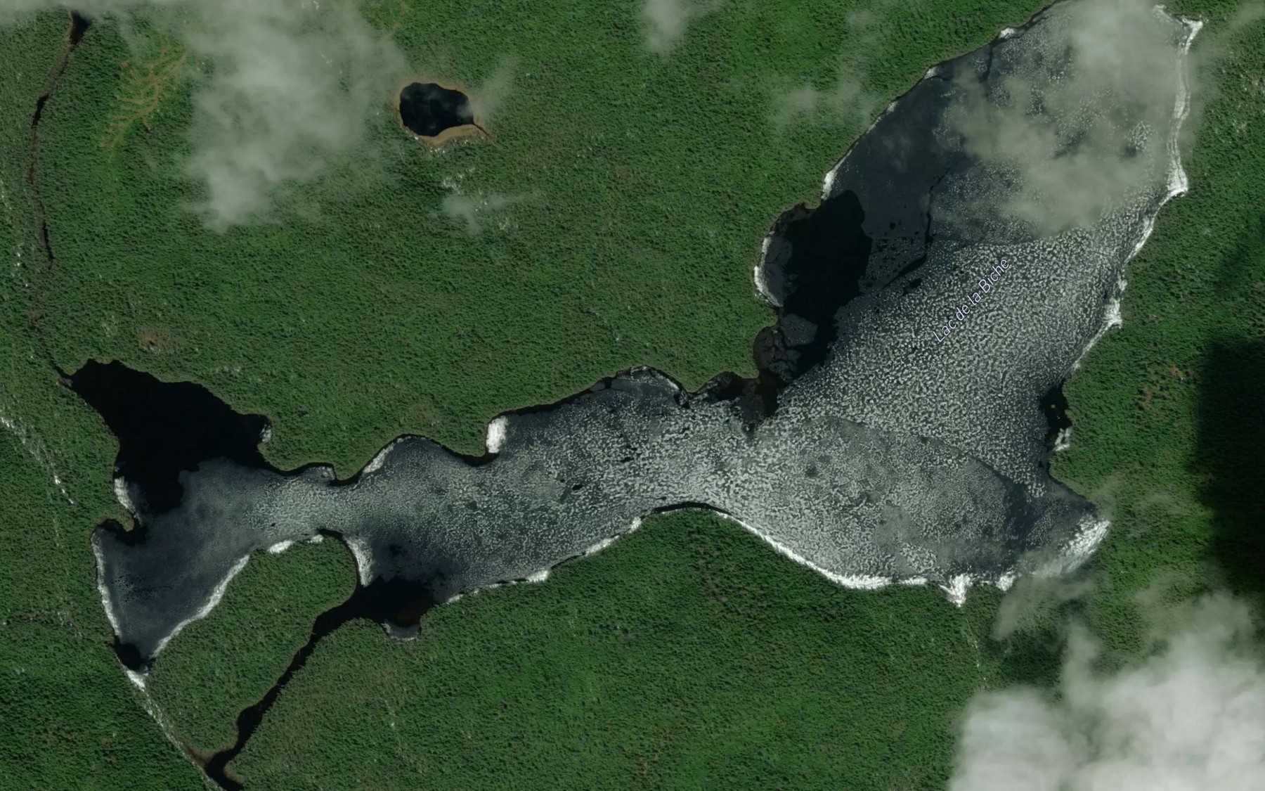 Satellite map of the Lac de la Biche