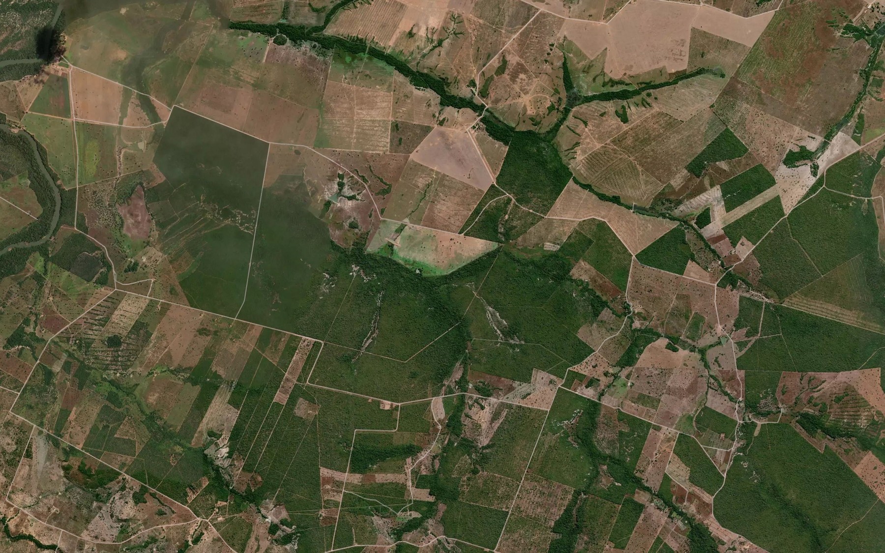 Satellite map of the Corrego Frito