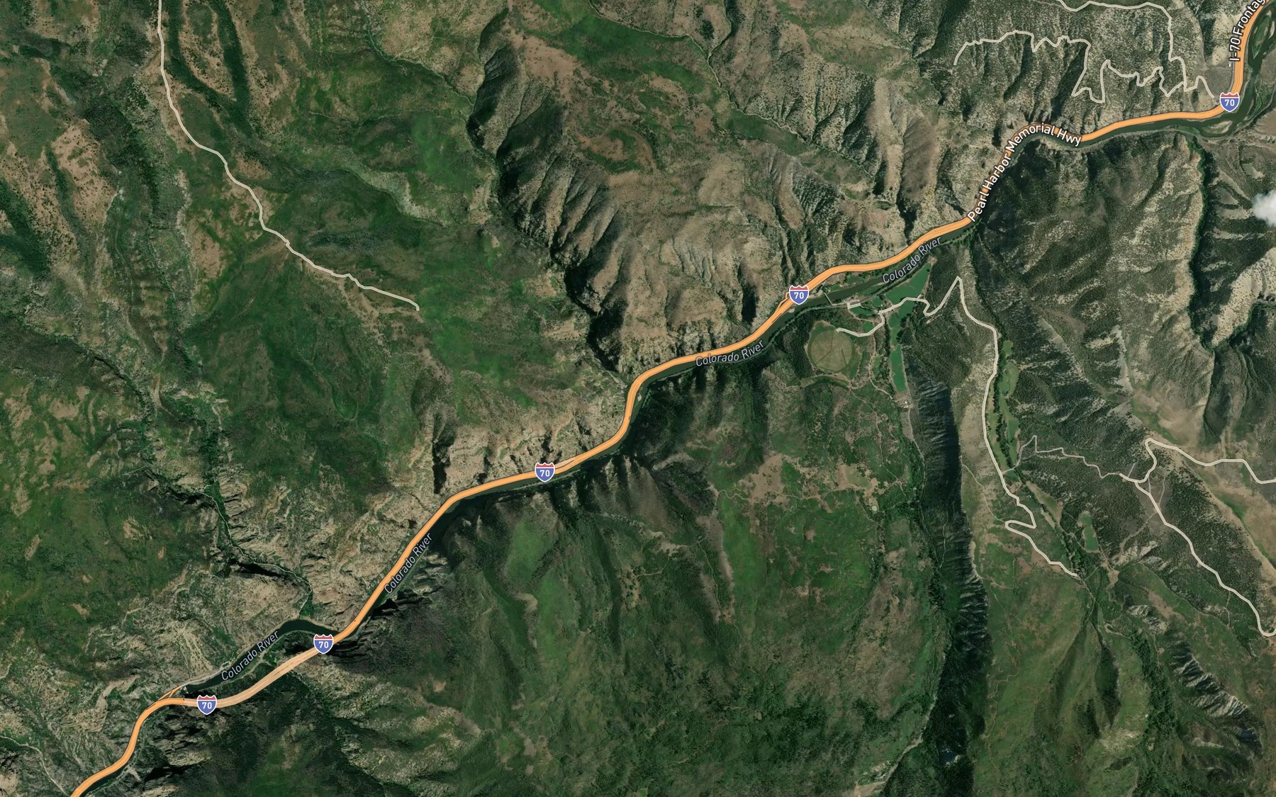 Satellite map of the French Creek