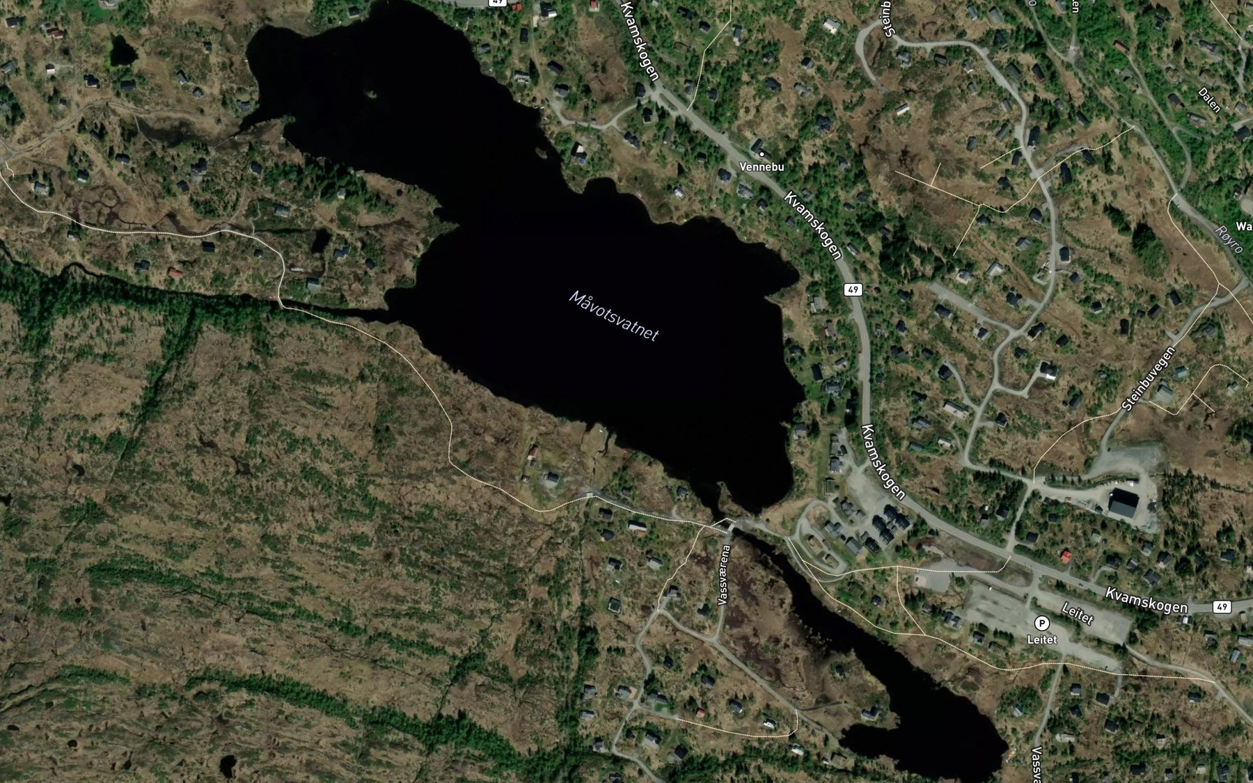 Satellite map of the Mavotsvatnet
