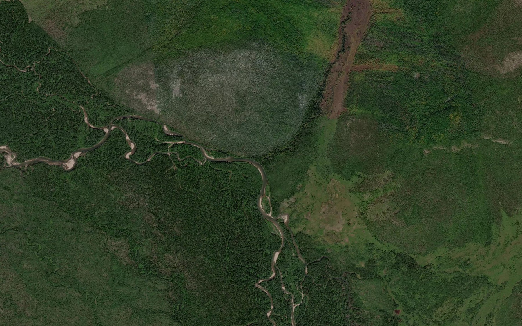 Satellite map of the Solyundya
