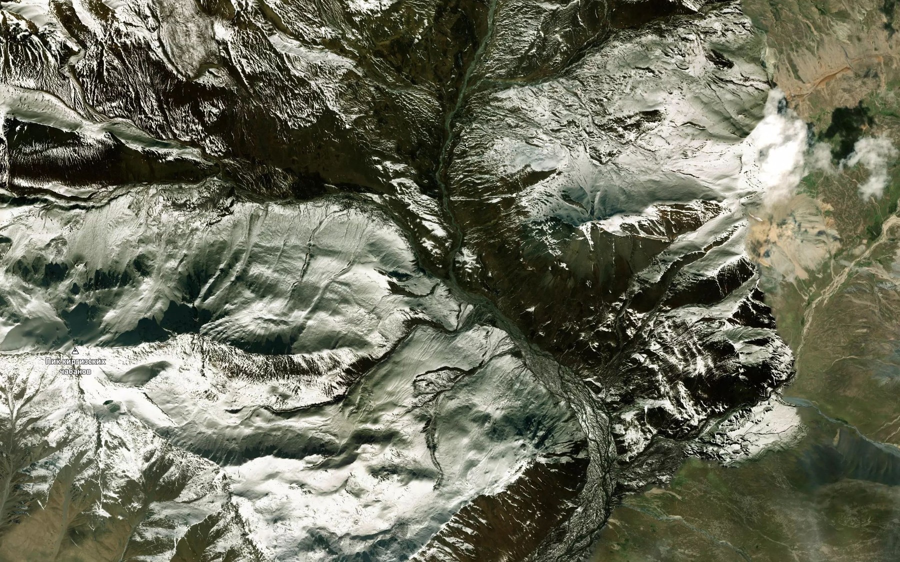 Satellite map of the Kichine-Karagoman