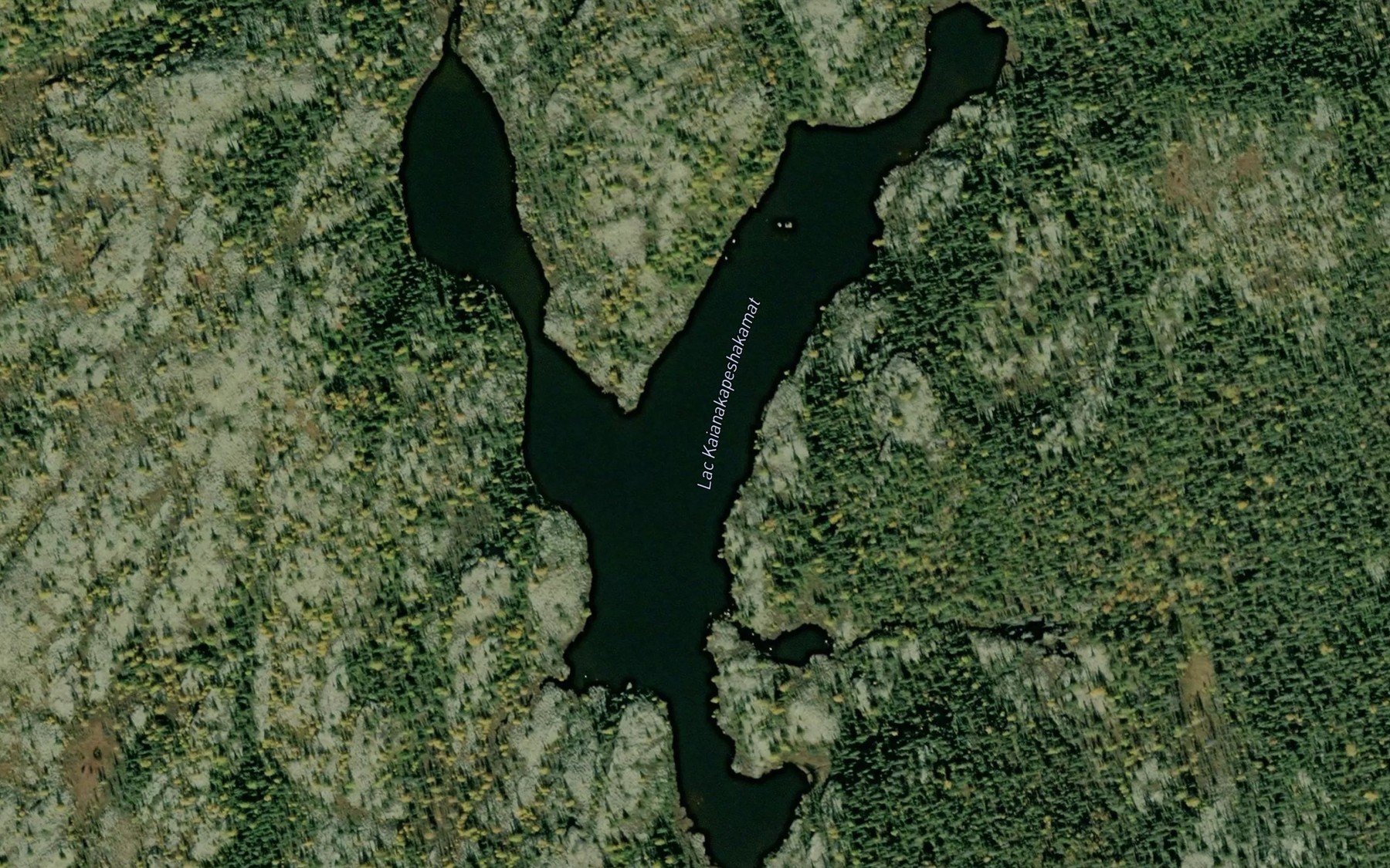 Satellite map of the Lac Kaianakapeshakamat