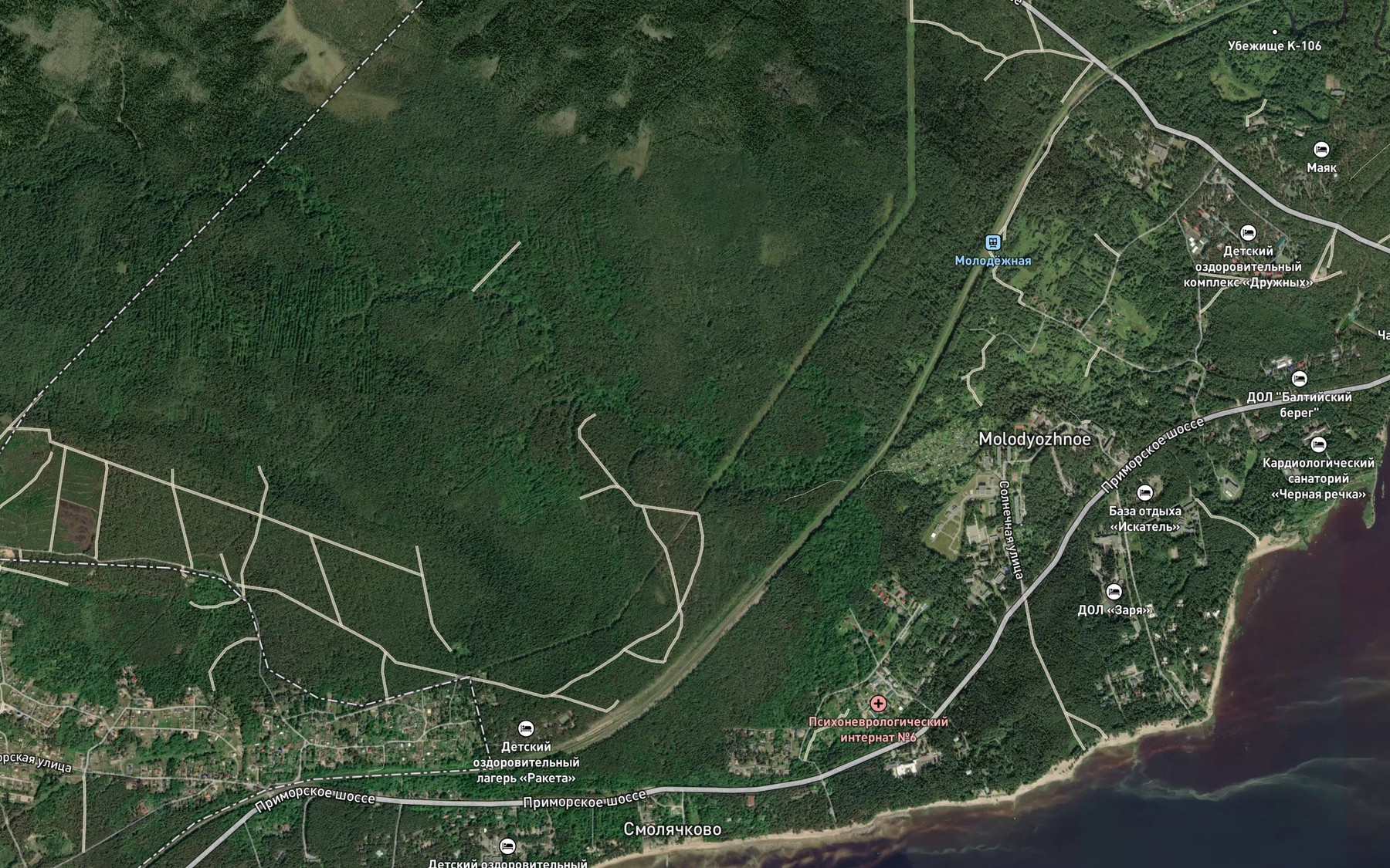 Satellite map of the Smolyachkov