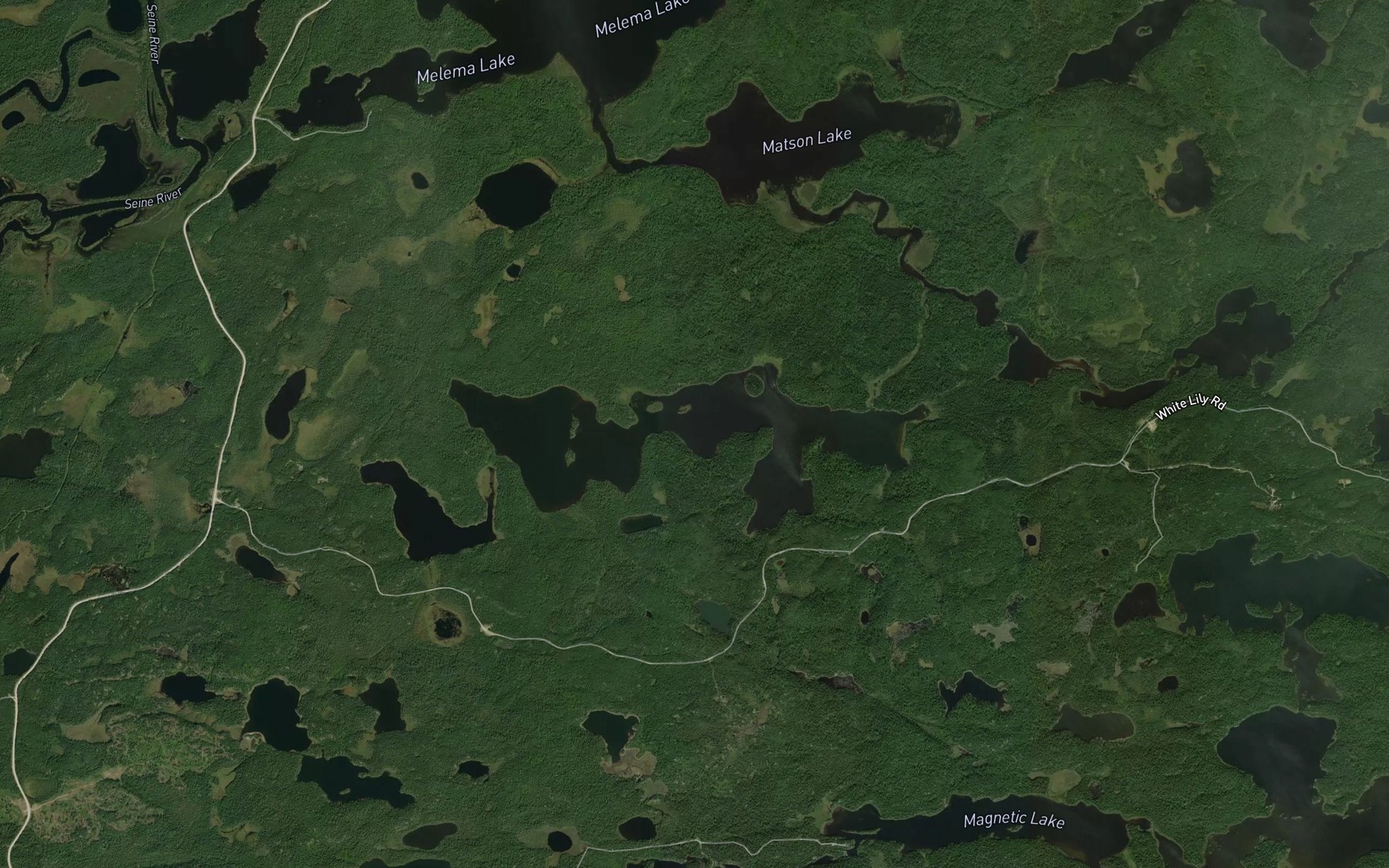 Satellite map of the Wabash Lake