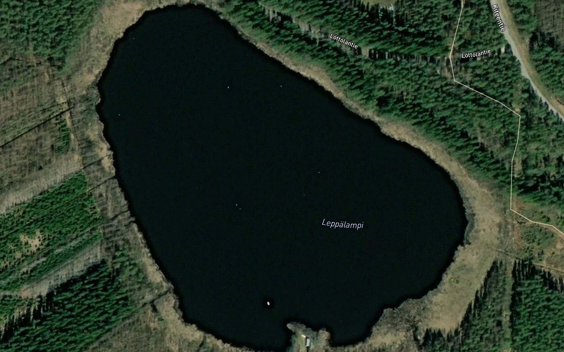 Satellite map of the Leppalampi
