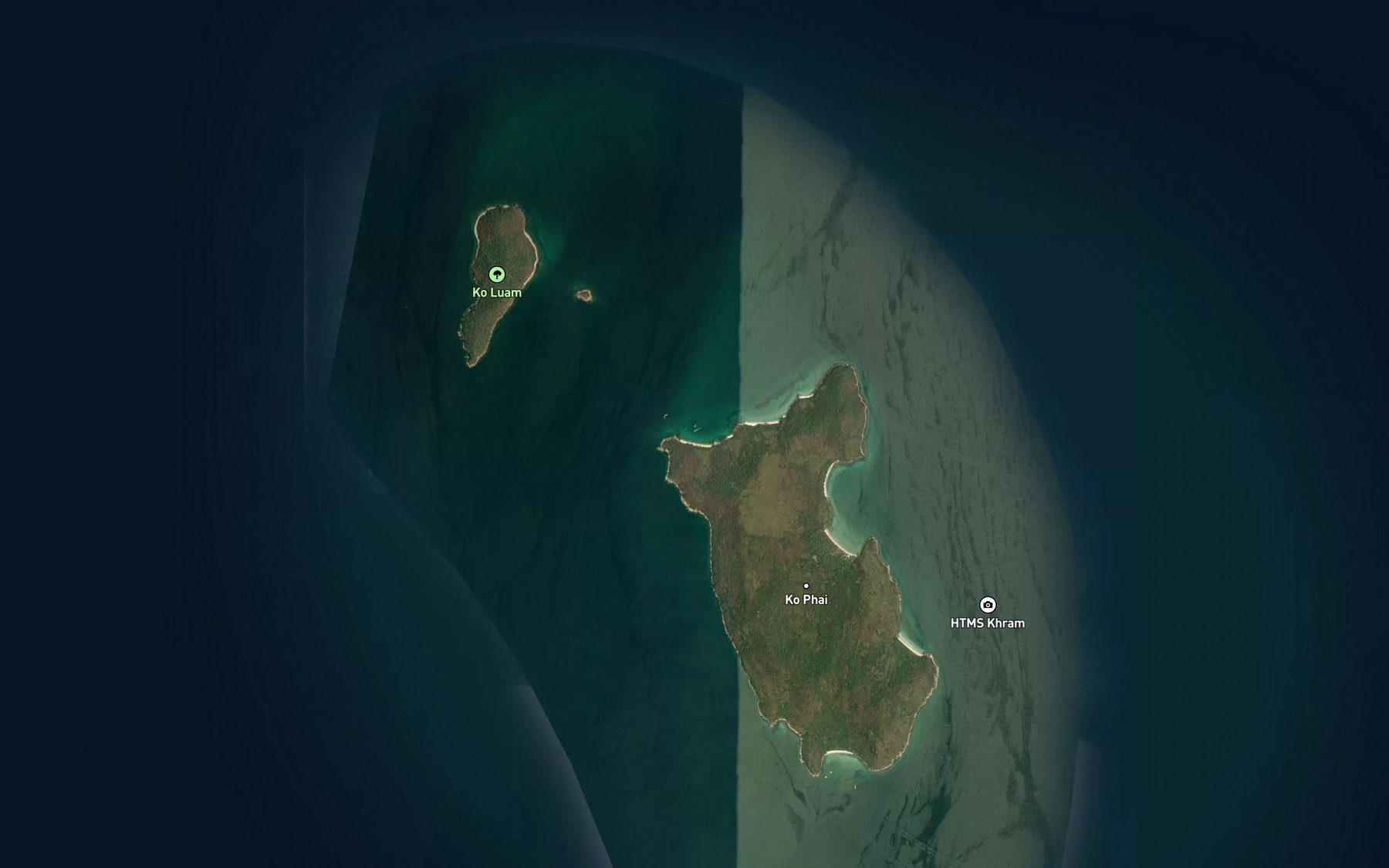 Satellite map of the Ao Hat Yao