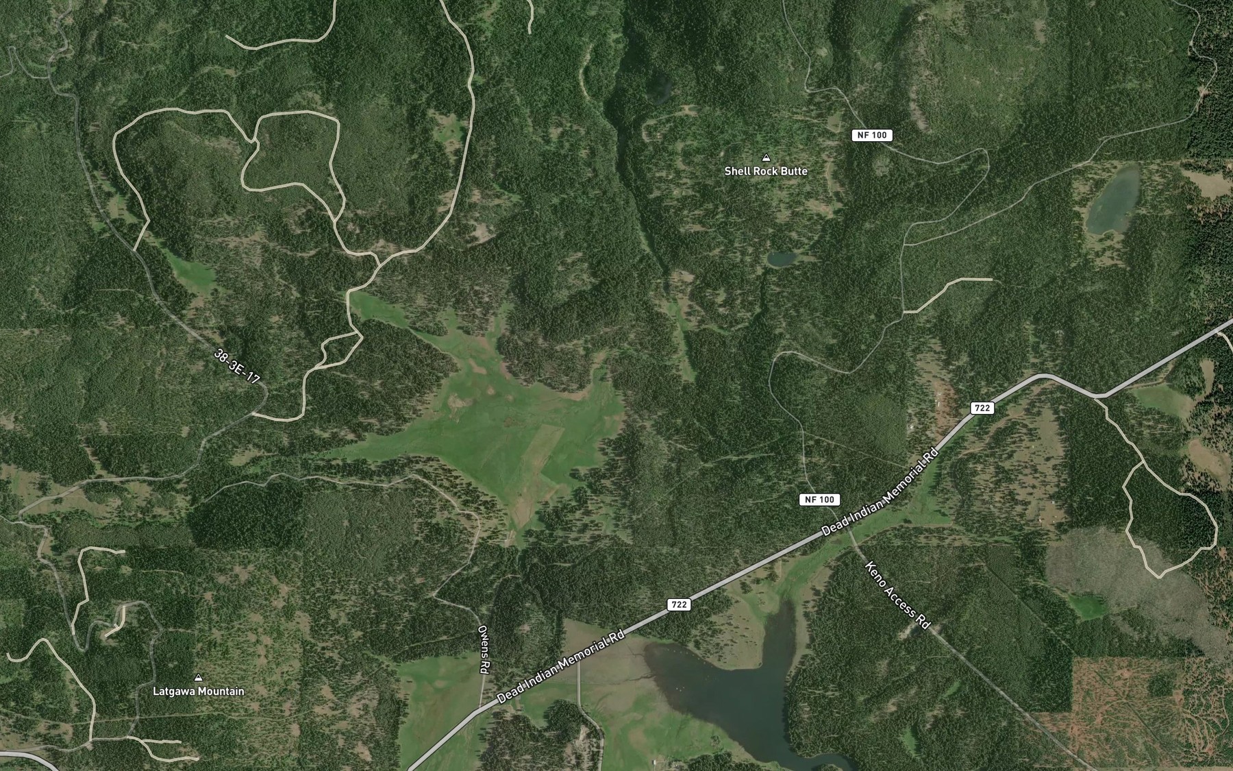 Satellite map of the Conde Creek