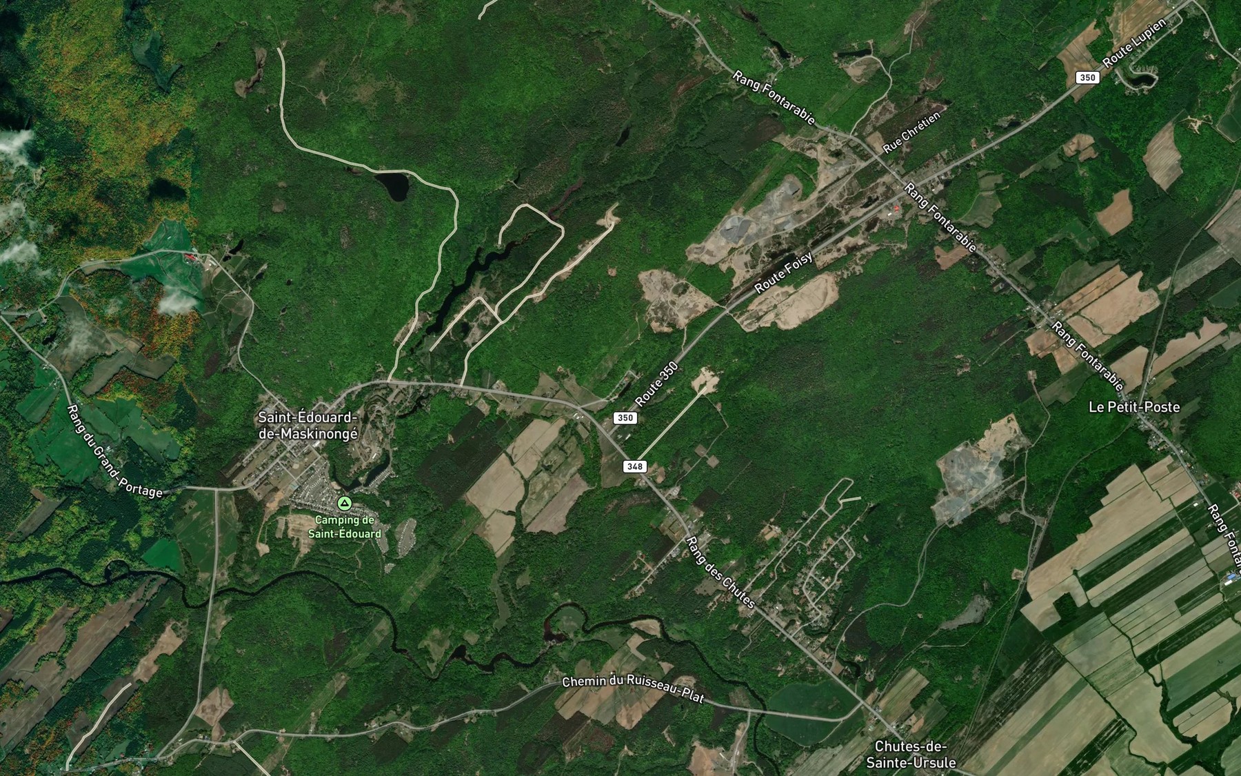 Satellite map of the Lac Rita