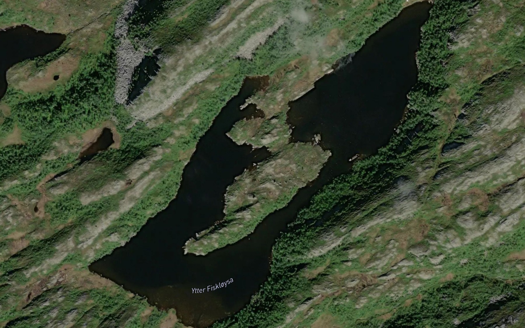 Satellite map of the Ytre Fiskloysa