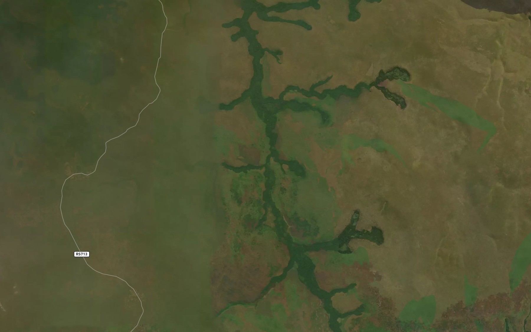Satellite map of the Kalomatende
