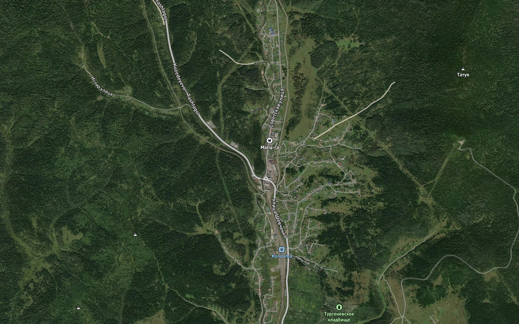 Satellite map of the Shalymanok